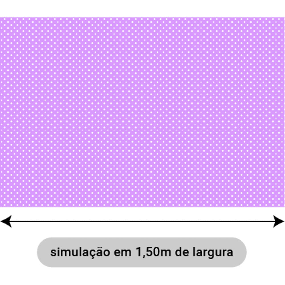 Oxford Digital Bolinhas Fundo Lilás