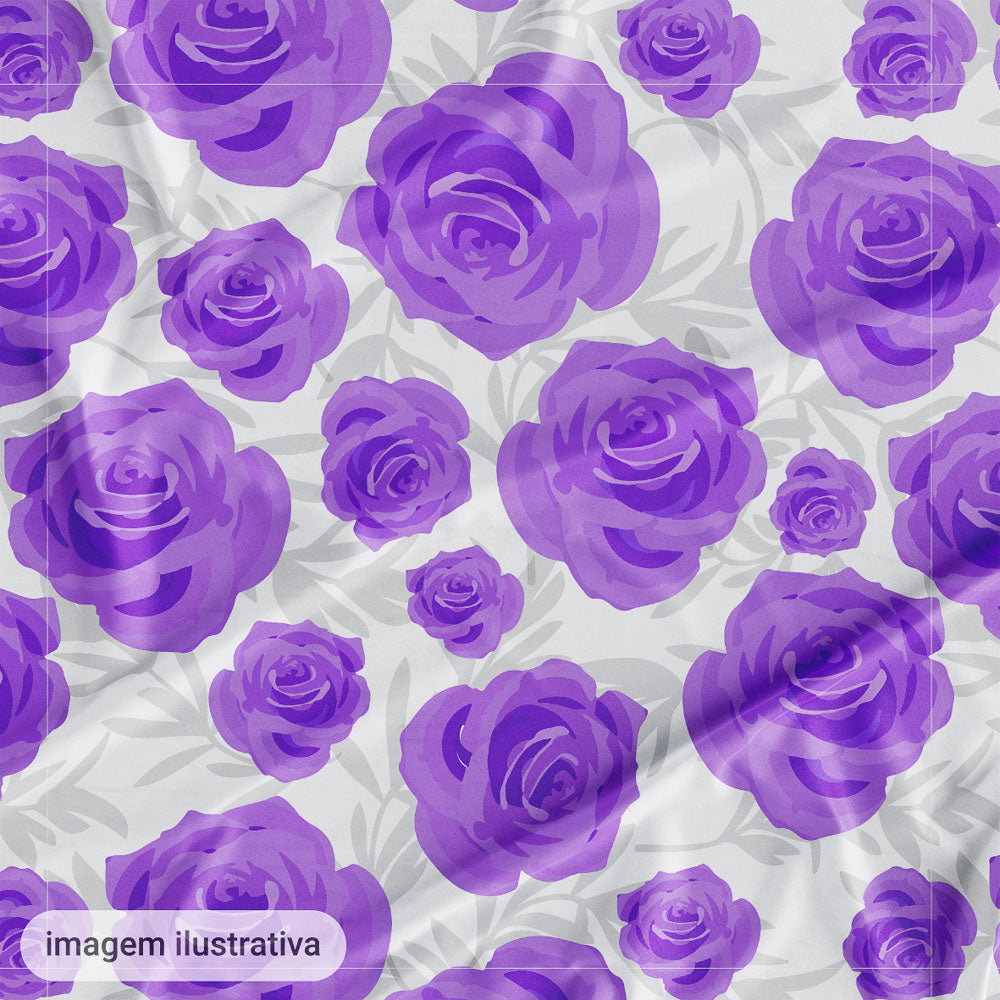 Oxford Digital Rosas Desenhadas Lilás