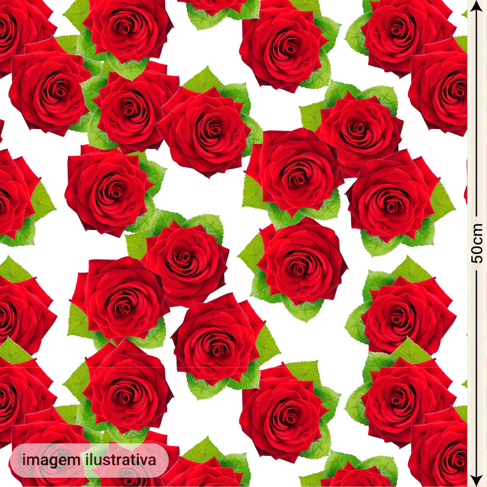 Oxford Digital Rosas Reais Vermelhas