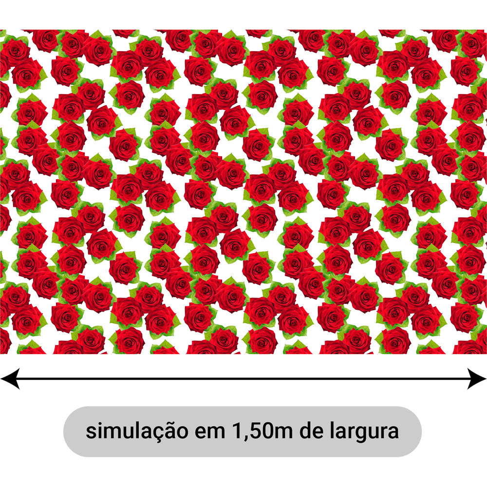Oxford Digital Rosas Reais Vermelhas