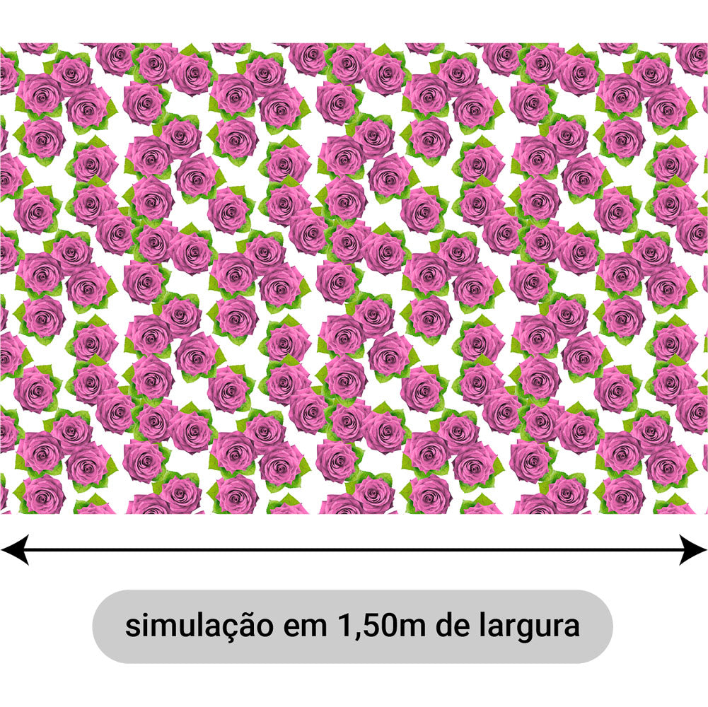 Oxford Digital Rosas Reais Rosa