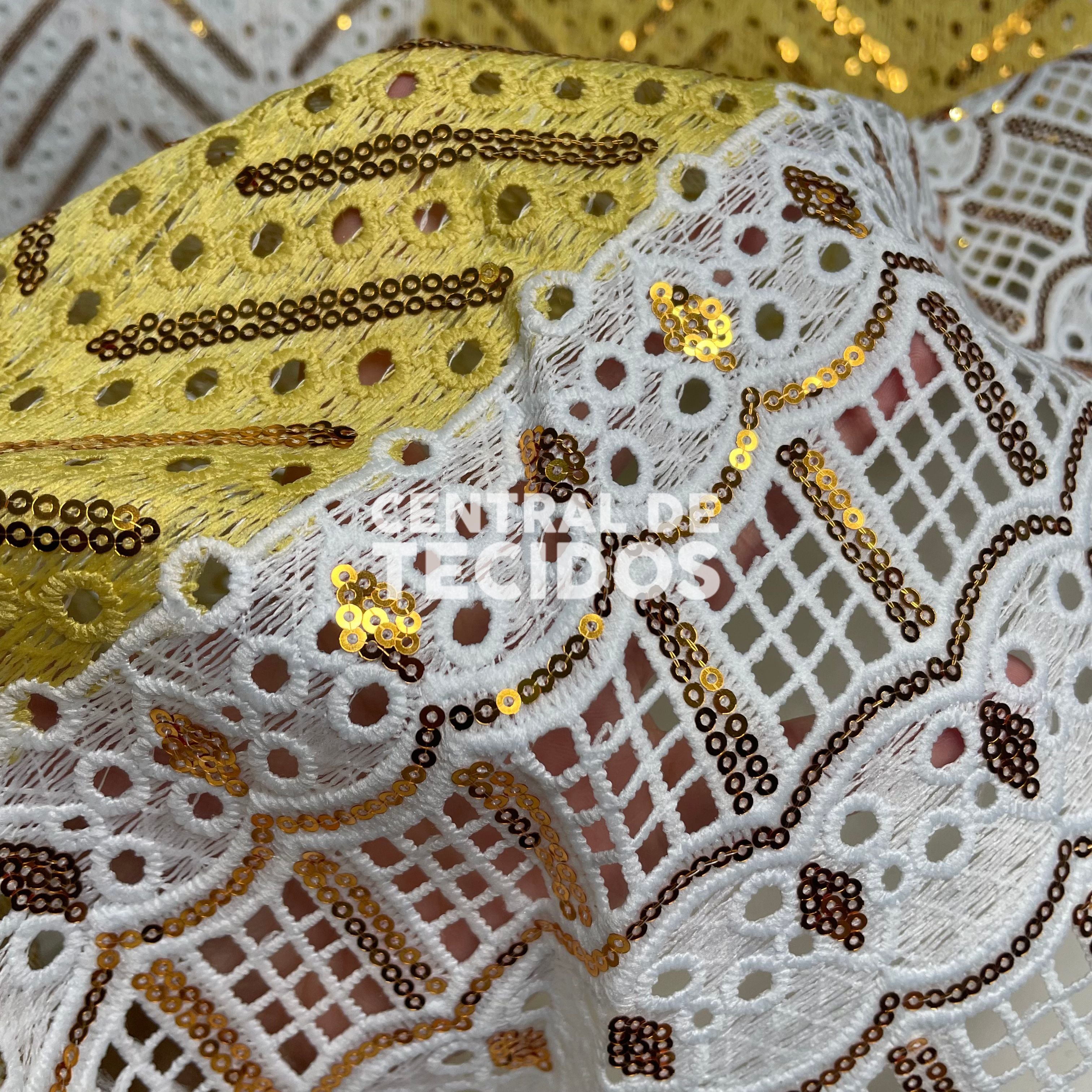 Guipir Zanzibar Branco e Amarelo
