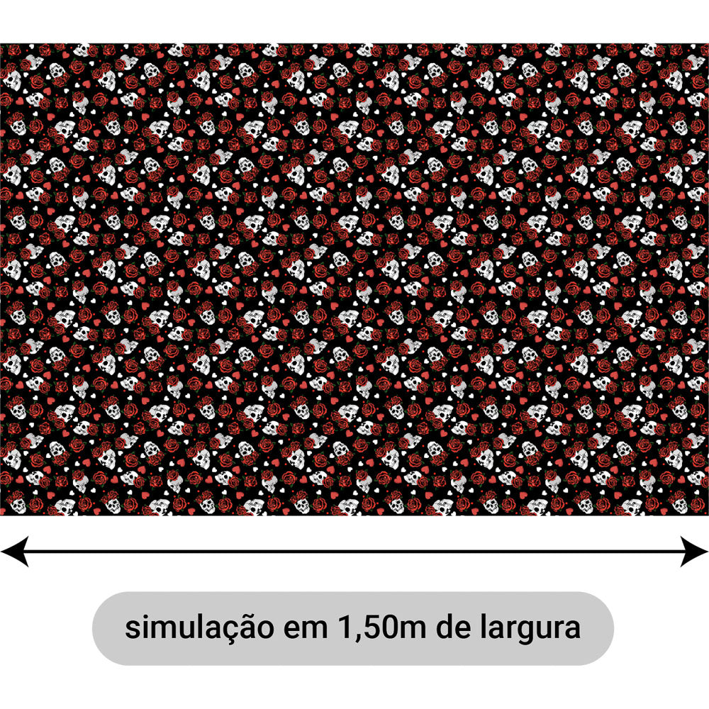 Oxford Digital Caveirinhas e Rosas Vermelhas