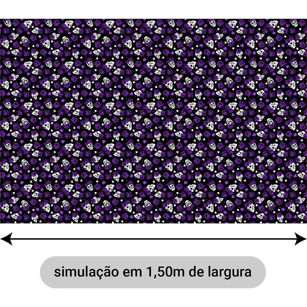 Oxford Digital Caveirinhas e Rosas Roxas