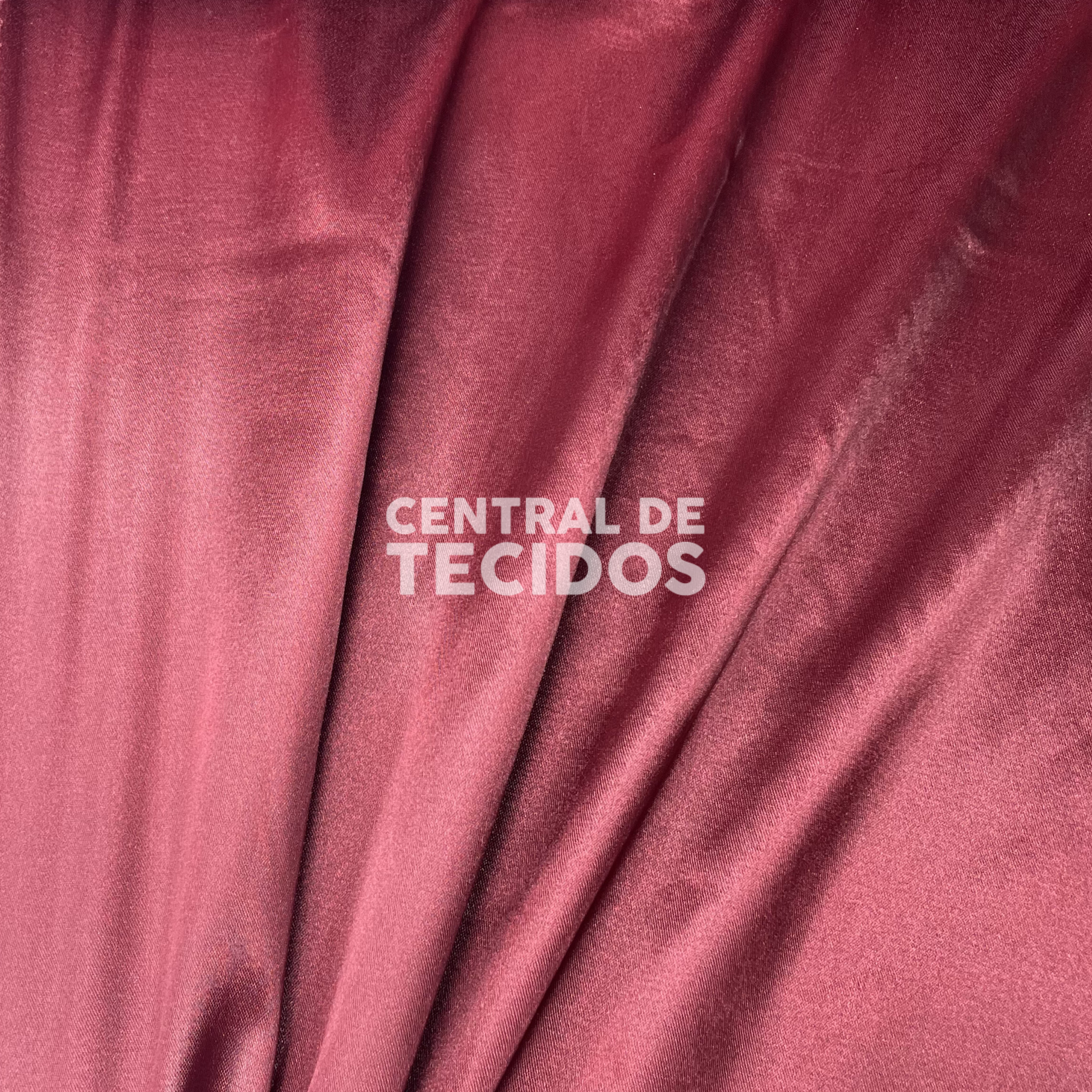 Cetim com Elastano Vermelho Bordô