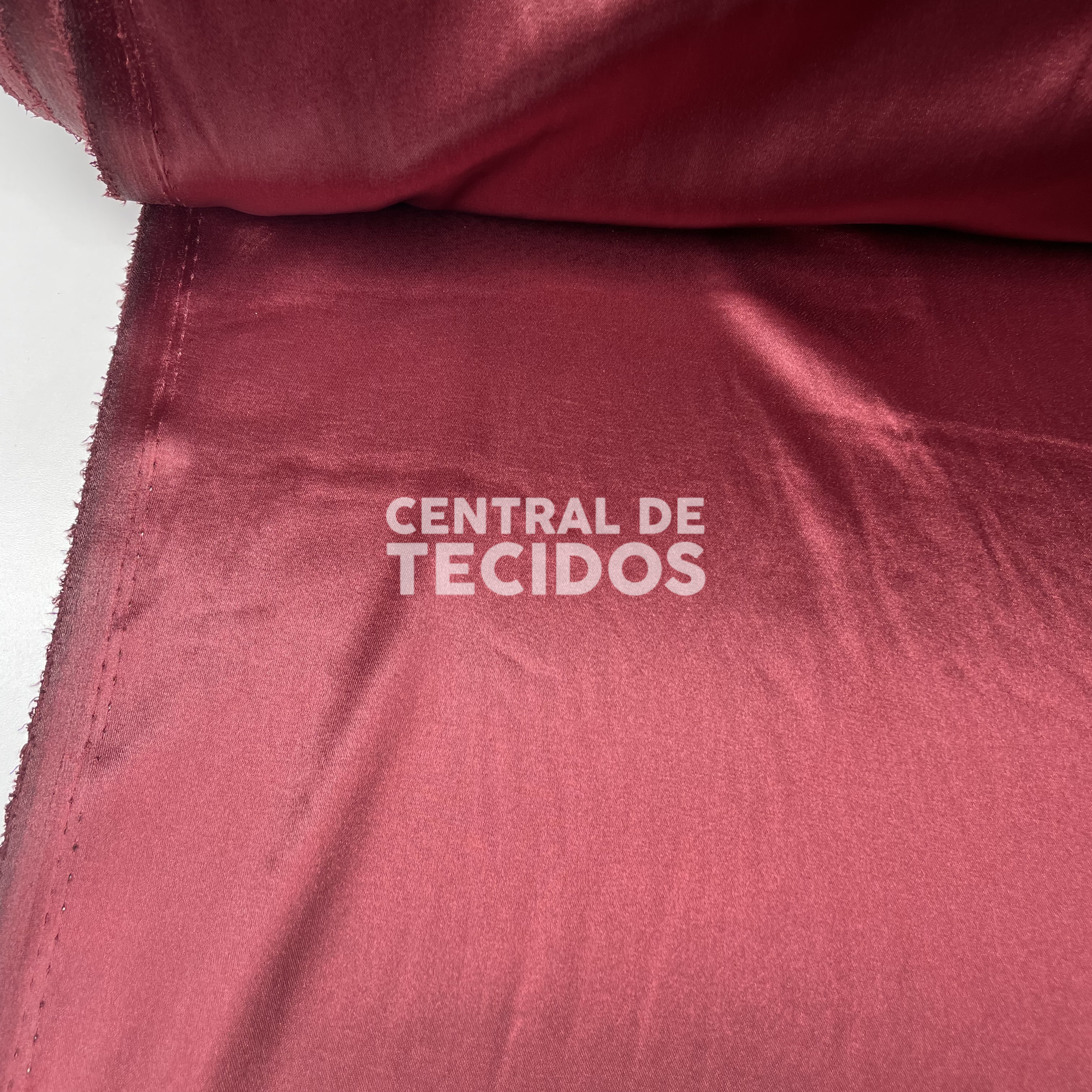 Cetim com Elastano Vermelho Bordô