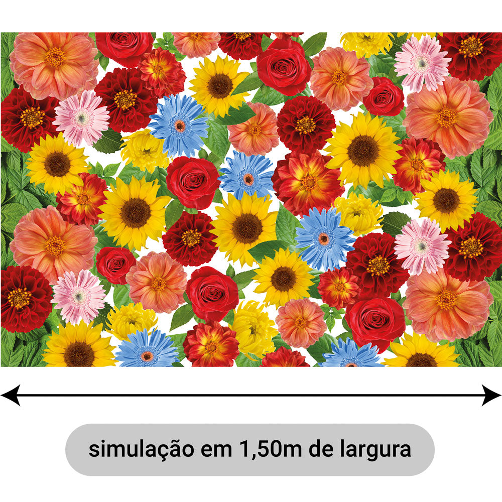 Oxford Digital Floral Colorido
