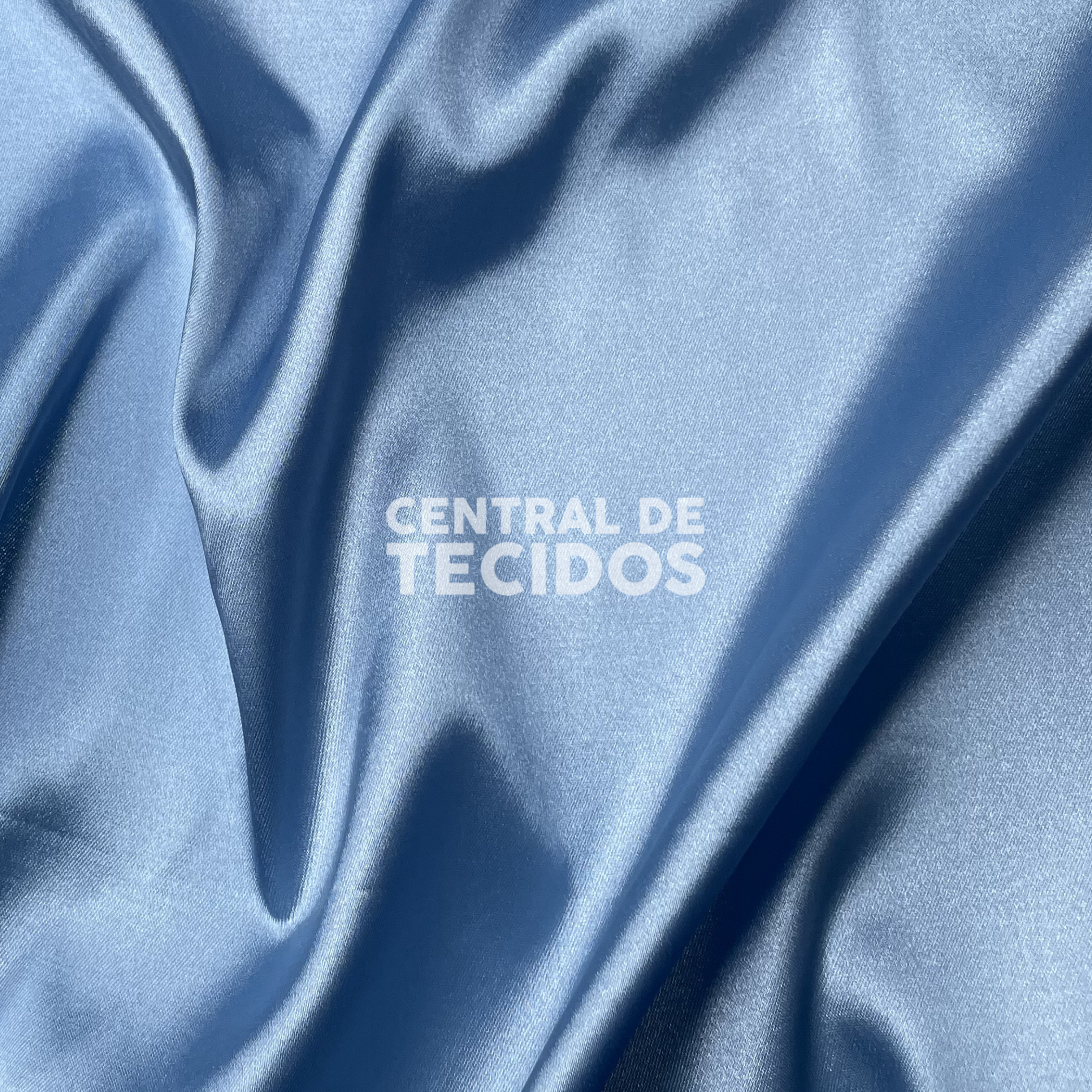 Cetim com Elastano Azul Bebê