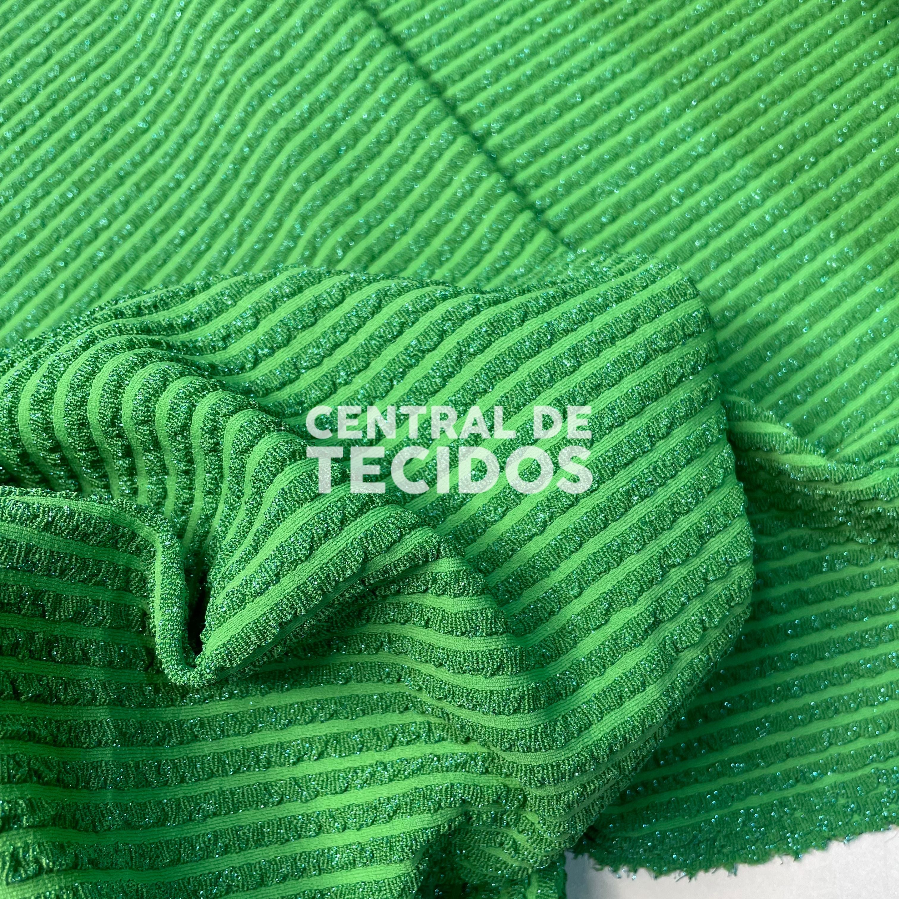 Lurex Stripe Shine Verde Lima