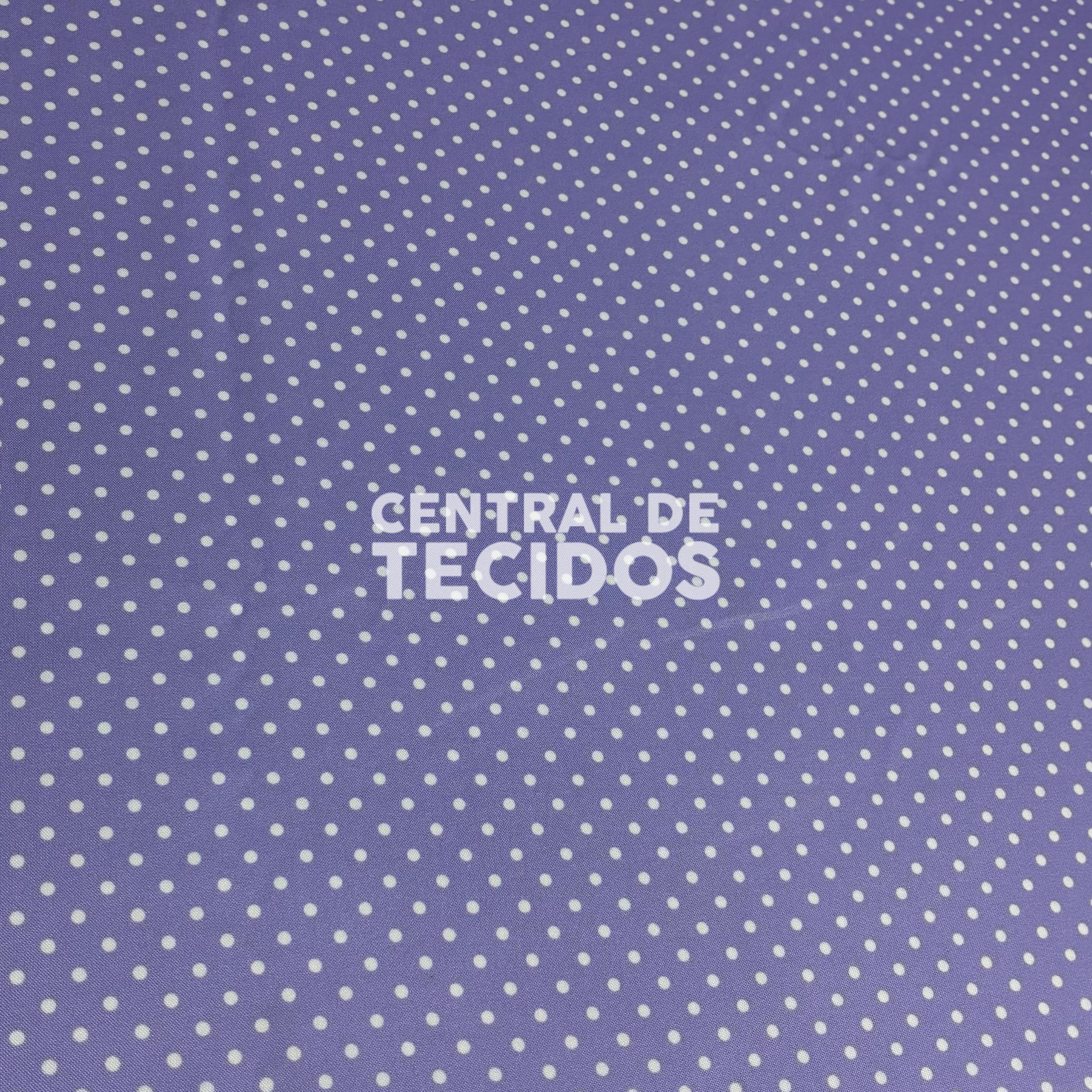 Oxfordine Digital Poá 3mm Fundo Roxo