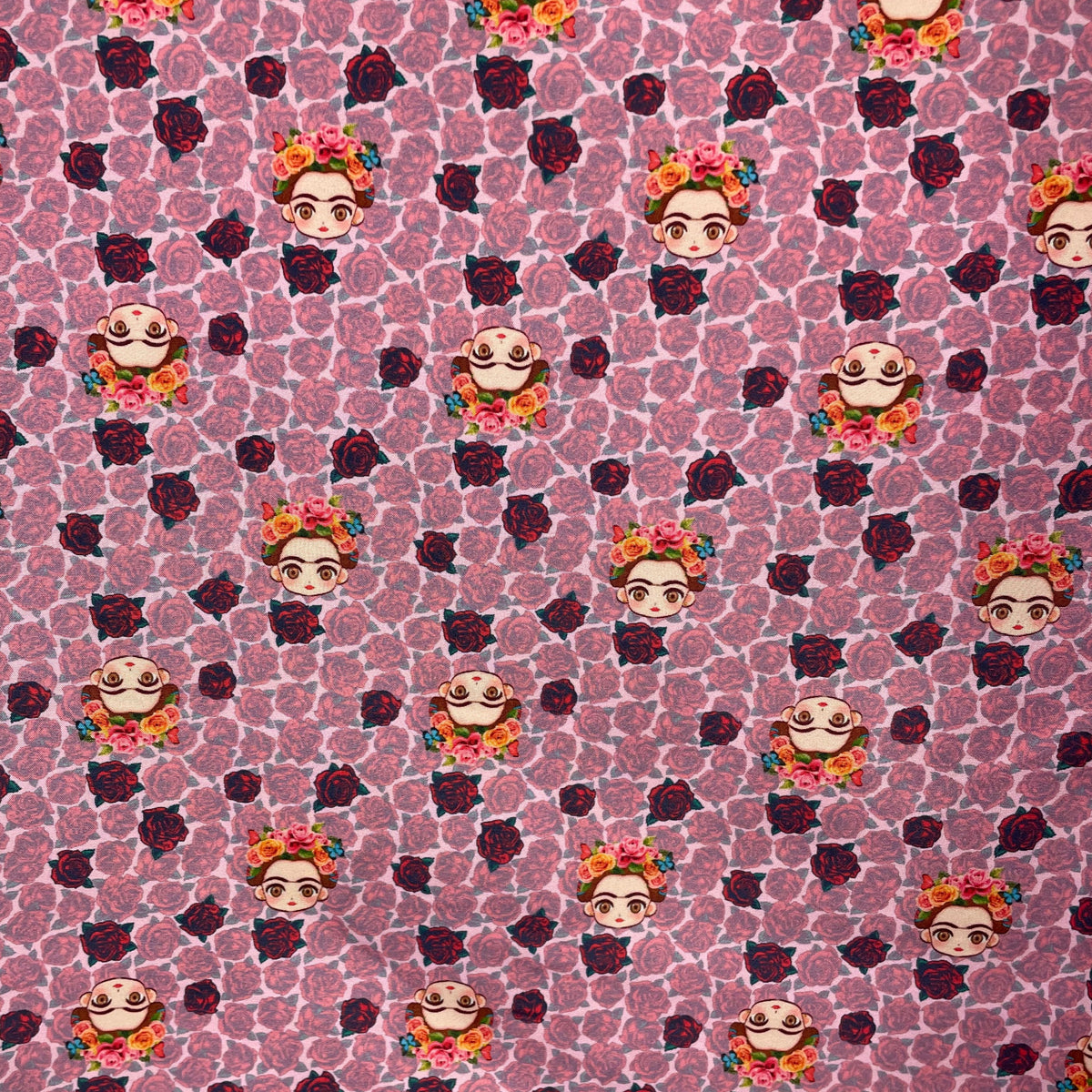 Microtel Digital Frida e Rosas Fundo Rosa