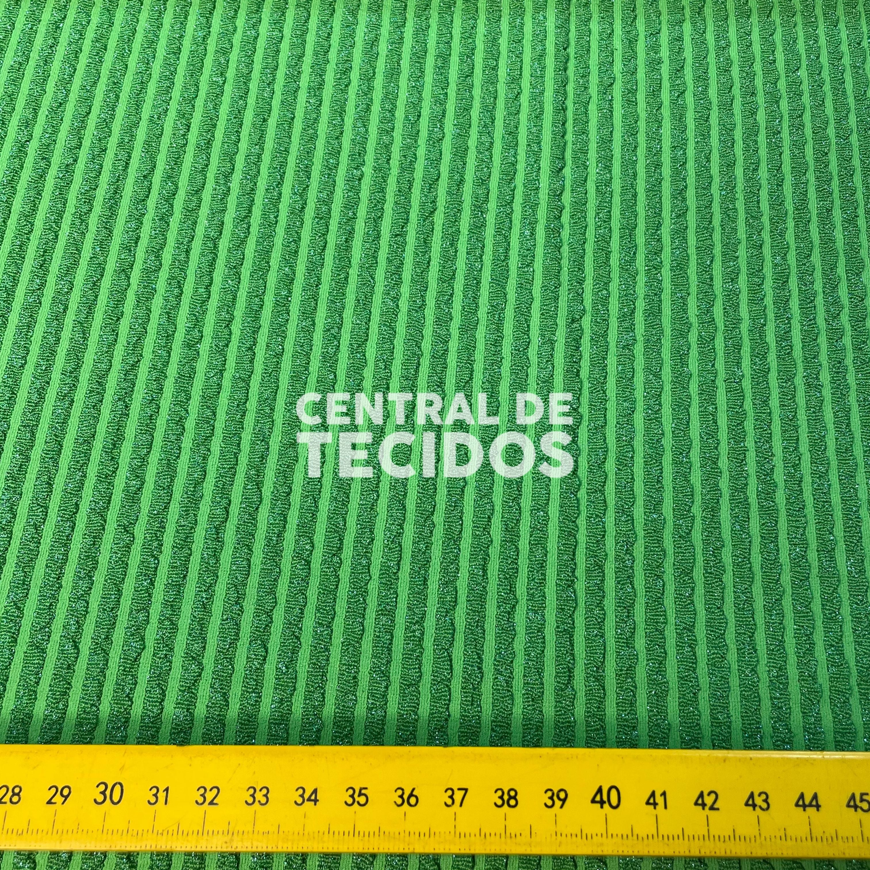 Lurex Stripe Shine Verde Lima
