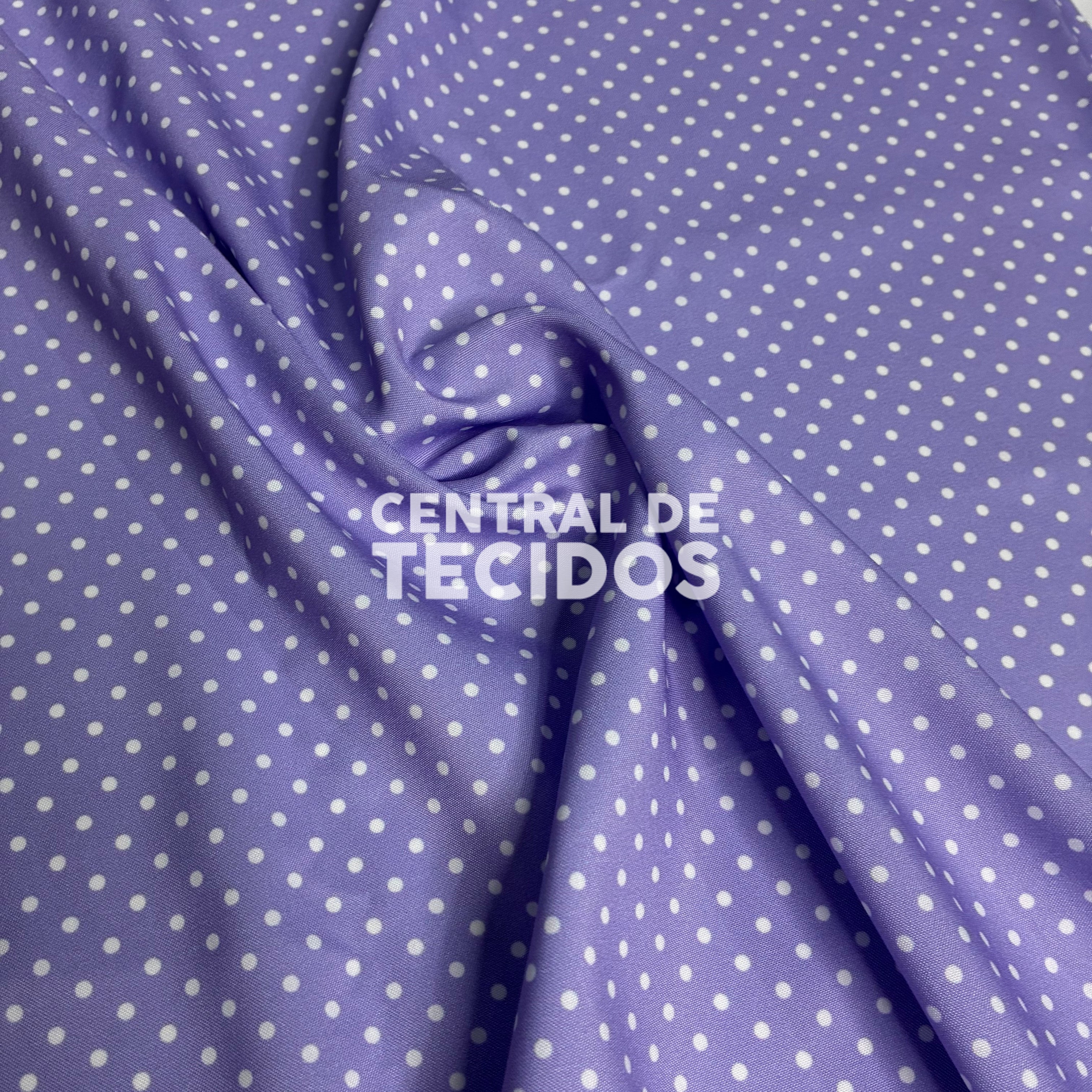 Oxfordine Digital Poá 3mm Fundo Roxo