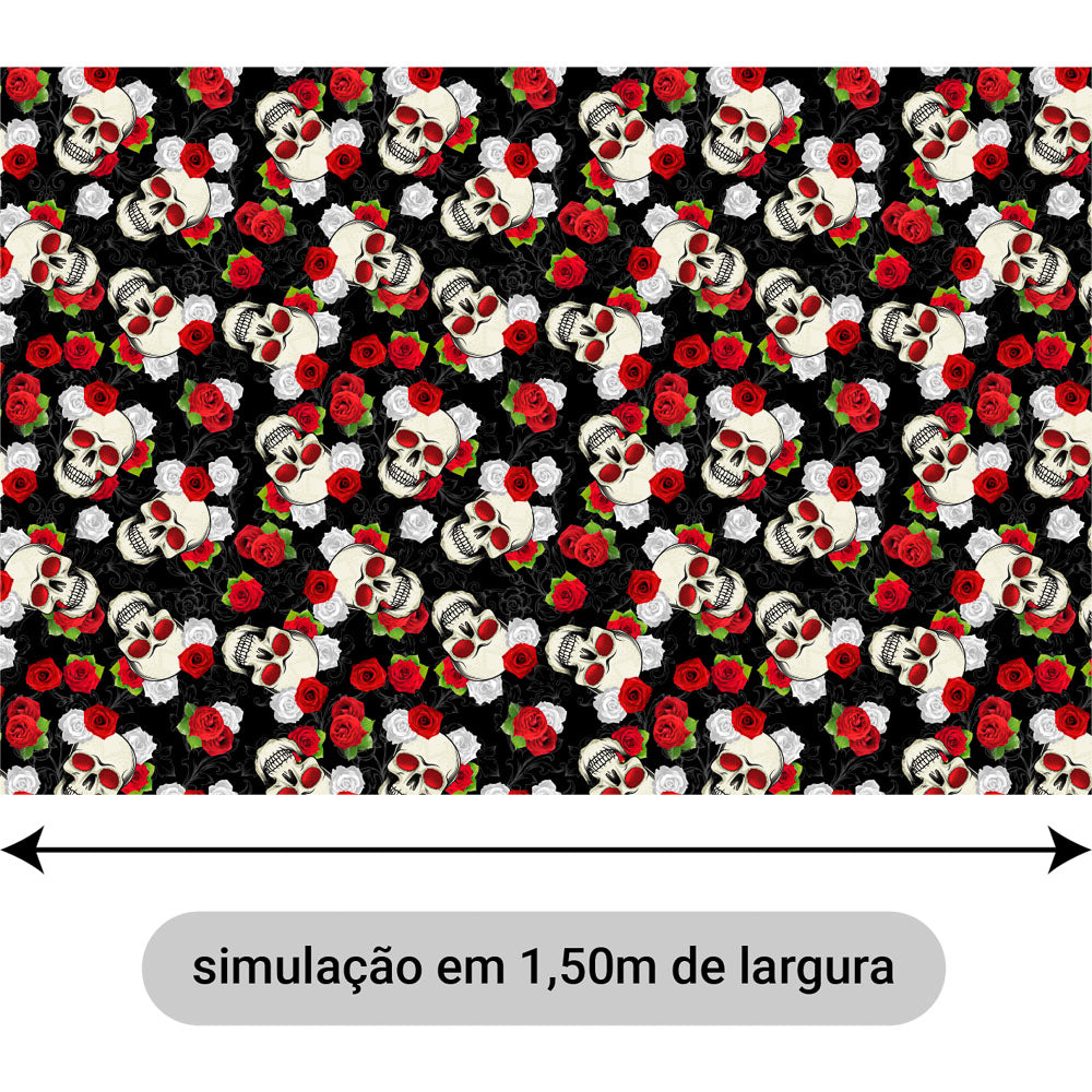 Oxford Digital Caveiras e Rosas