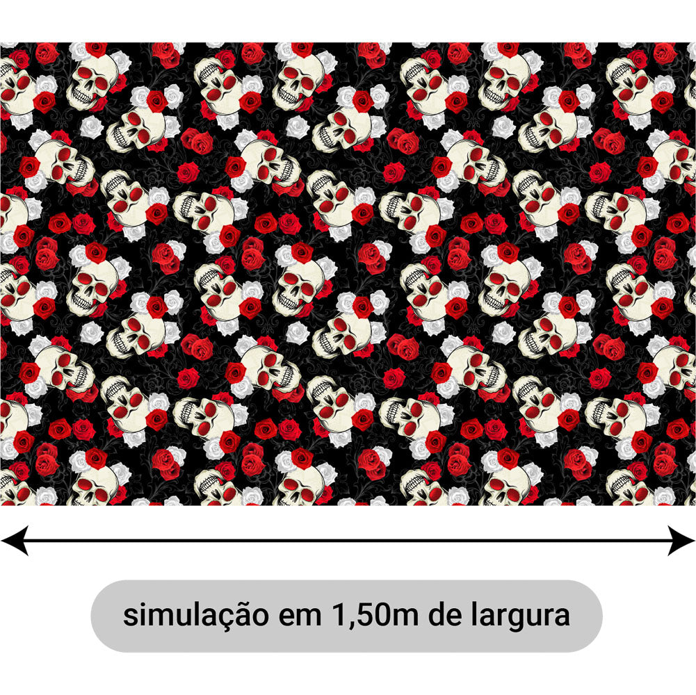 Oxford Digital Caveiras e Rosas