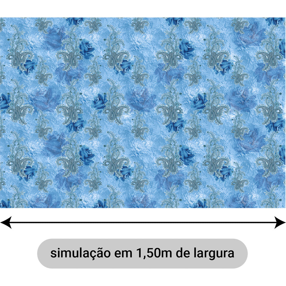 Oxford Digital Paisley Azul