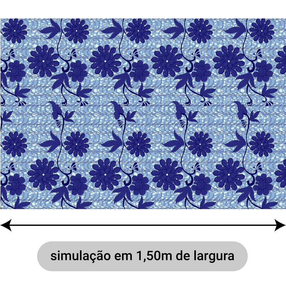 Oxford Digital Mosaico Índigo
