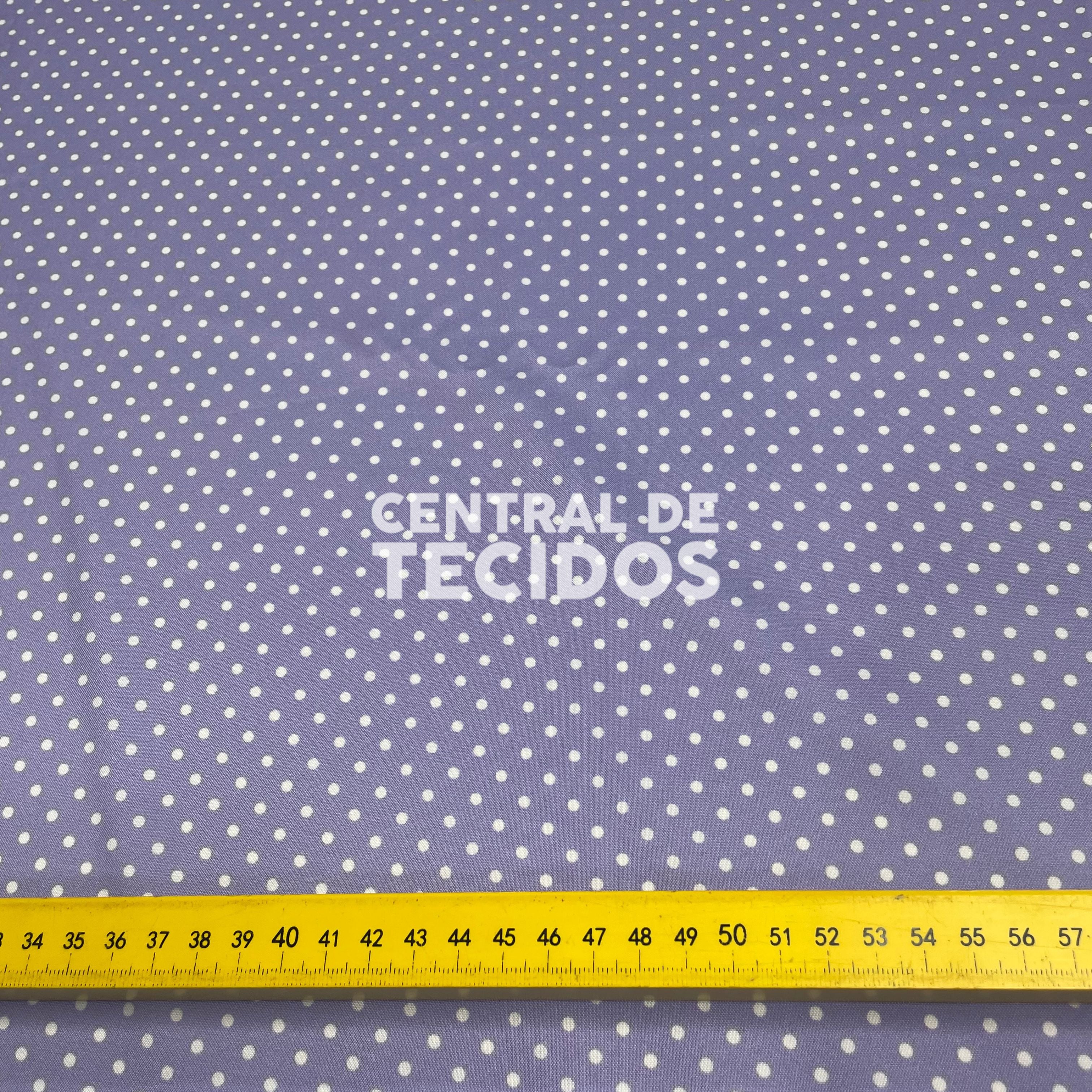 Oxfordine Digital Poá 3mm Fundo Roxo