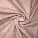 Soft Térmico Bolinhas Fundo Rosa P