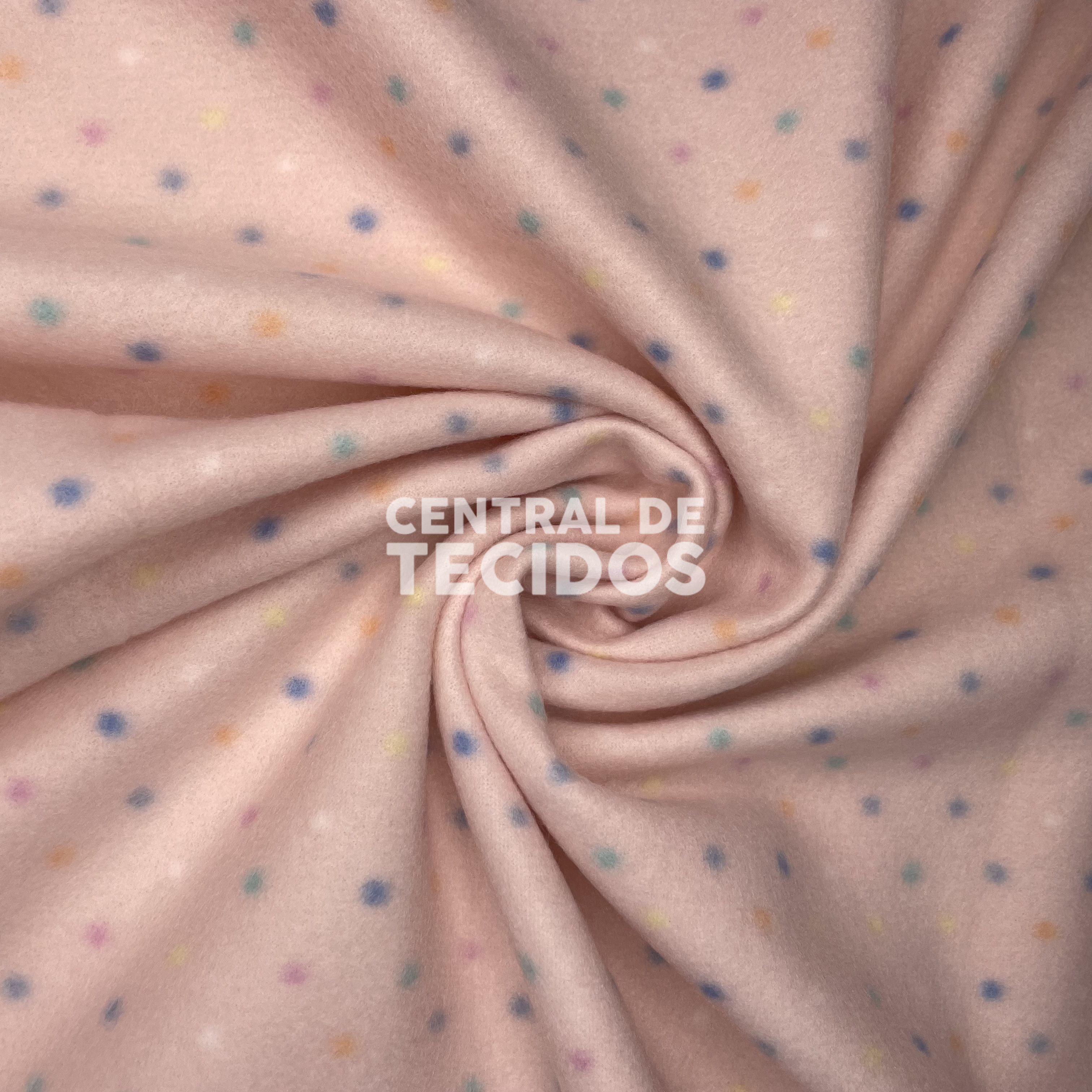 Soft Térmico Bolinhas Fundo Rosa P
