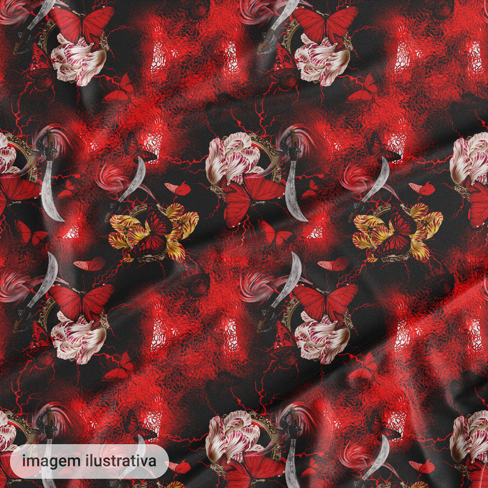 Oxford Digital Floral Raios Borboletas