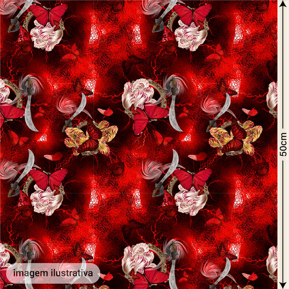 Oxford Digital Floral Raios Borboletas