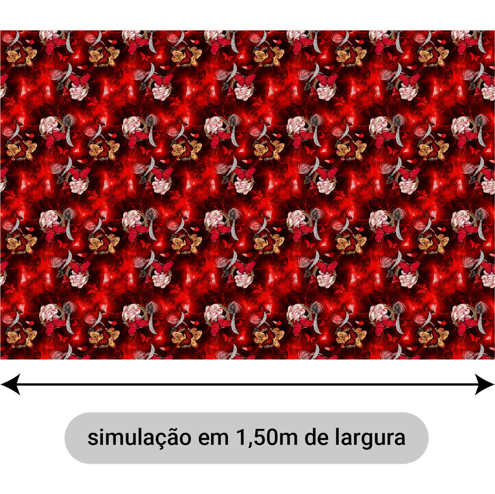 Oxford Digital Floral Raios Borboletas