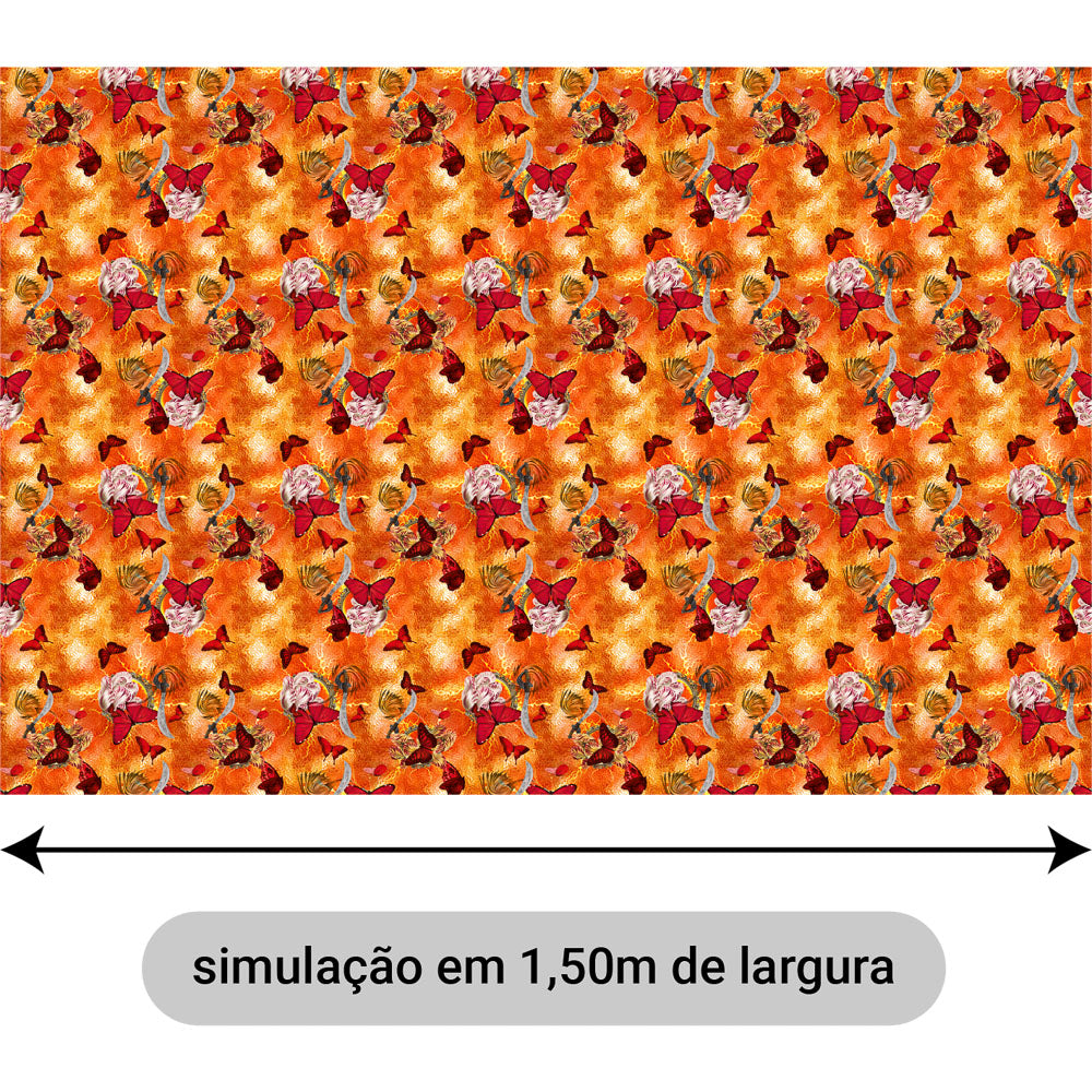 Oxford Digital Borboletas e Espada Oyá Laranja
