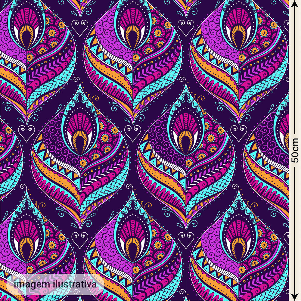 Oxford Digital Indiano Roxo