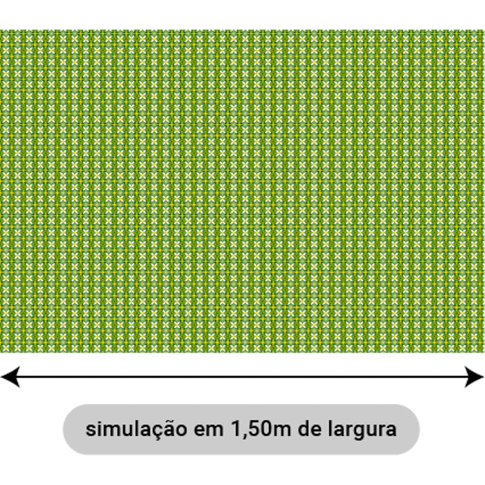Oxford Digital Geométrico Mosaico Verde