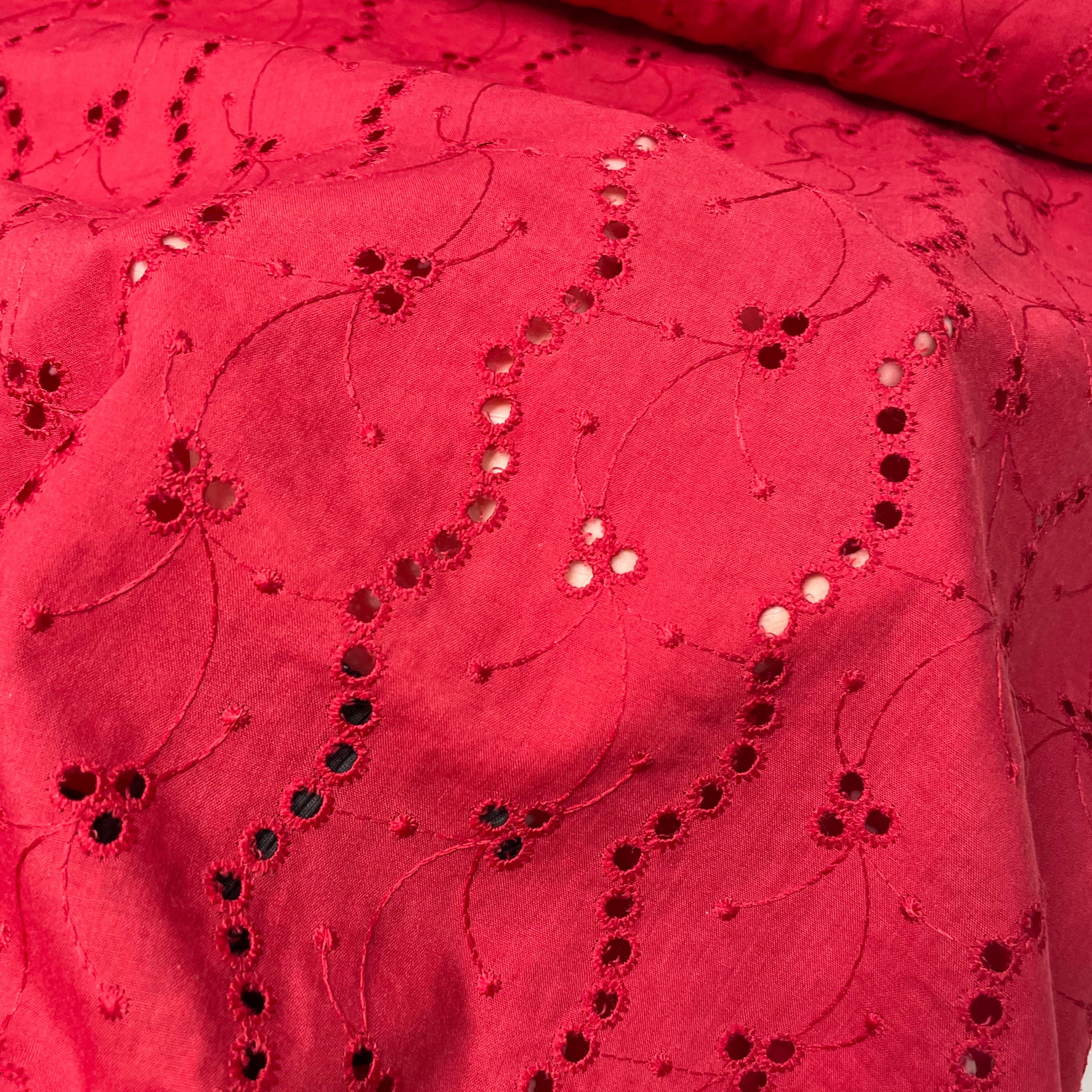 Laise Bordado Vermelho Bordô