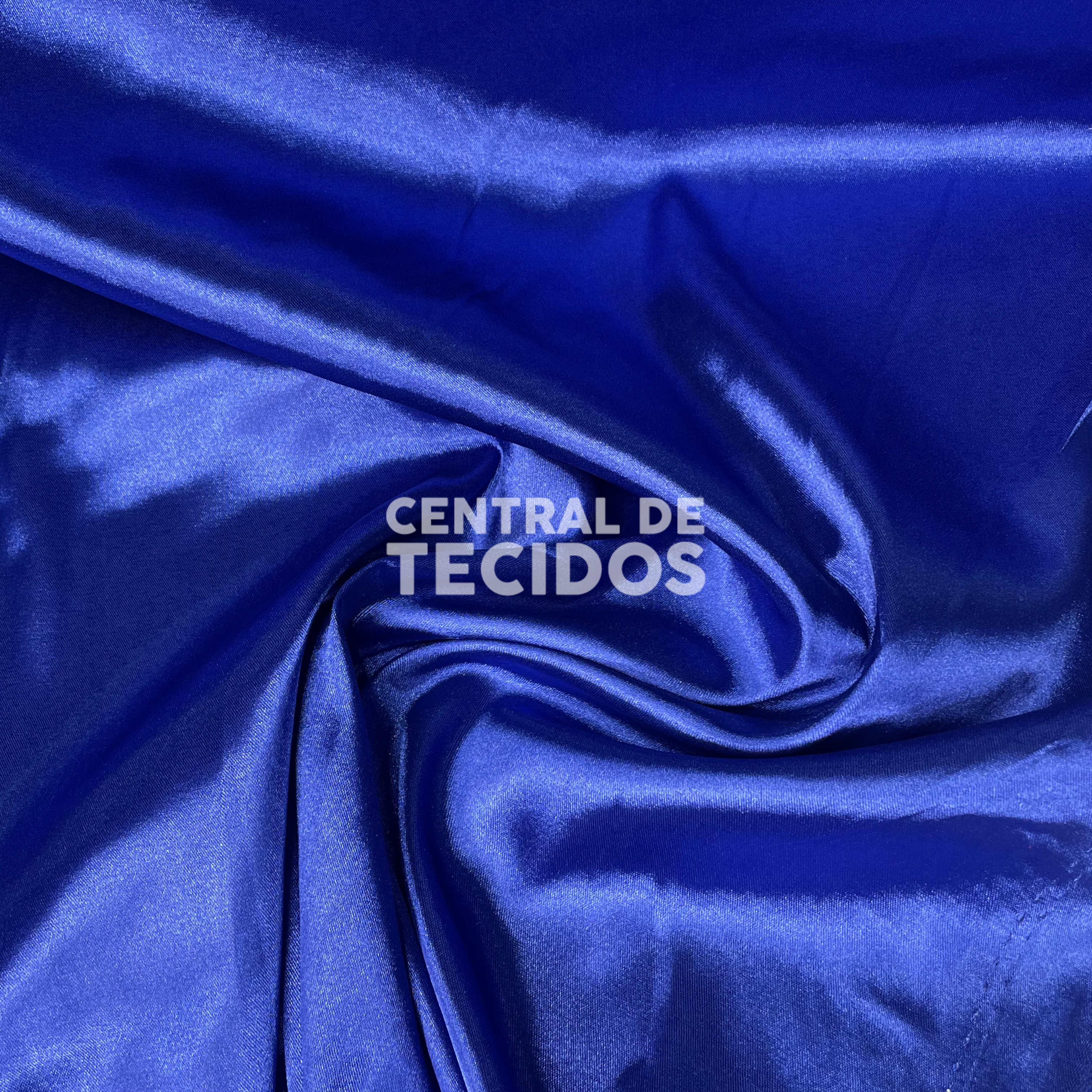 Cetim com Elastano Azul