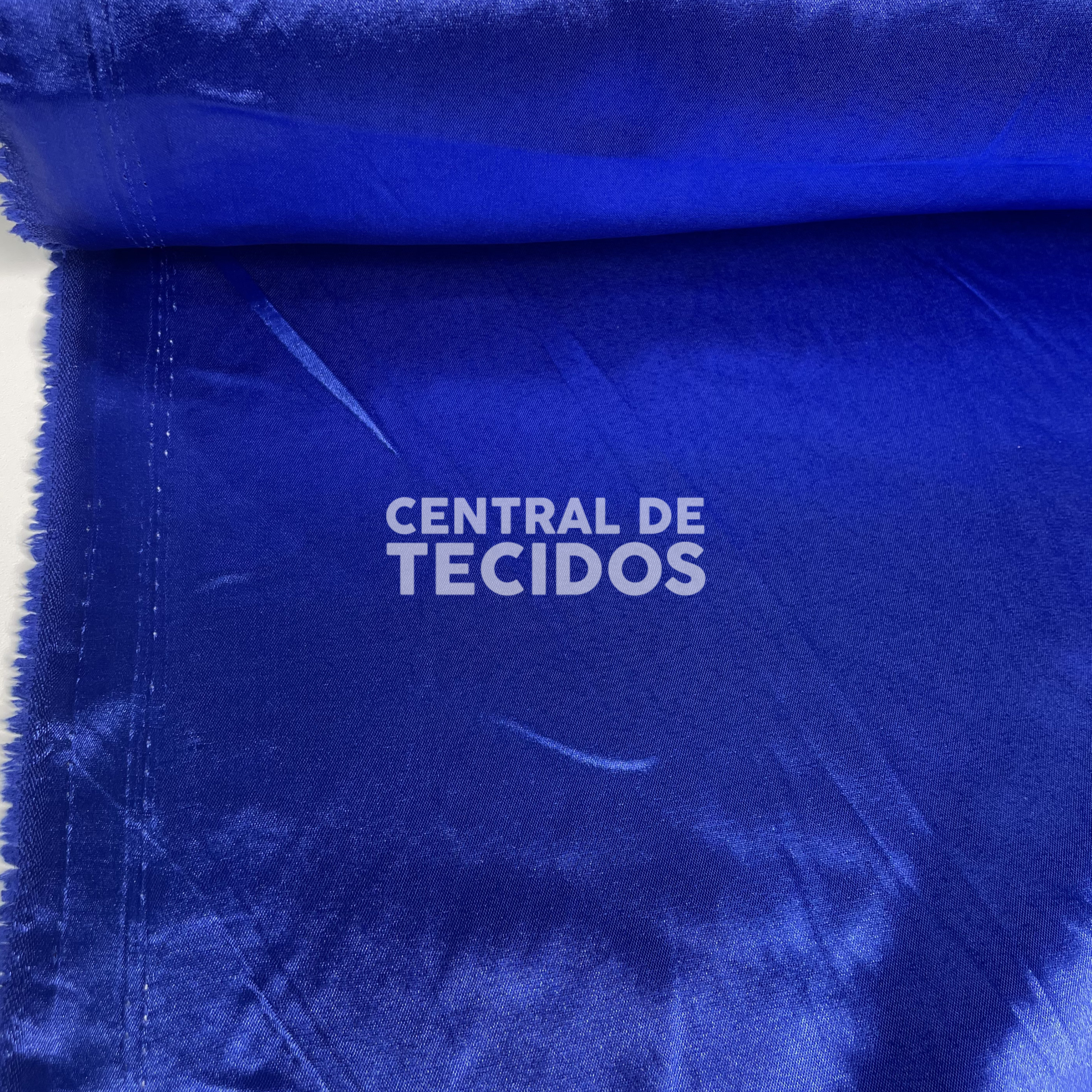 Cetim com Elastano Azul