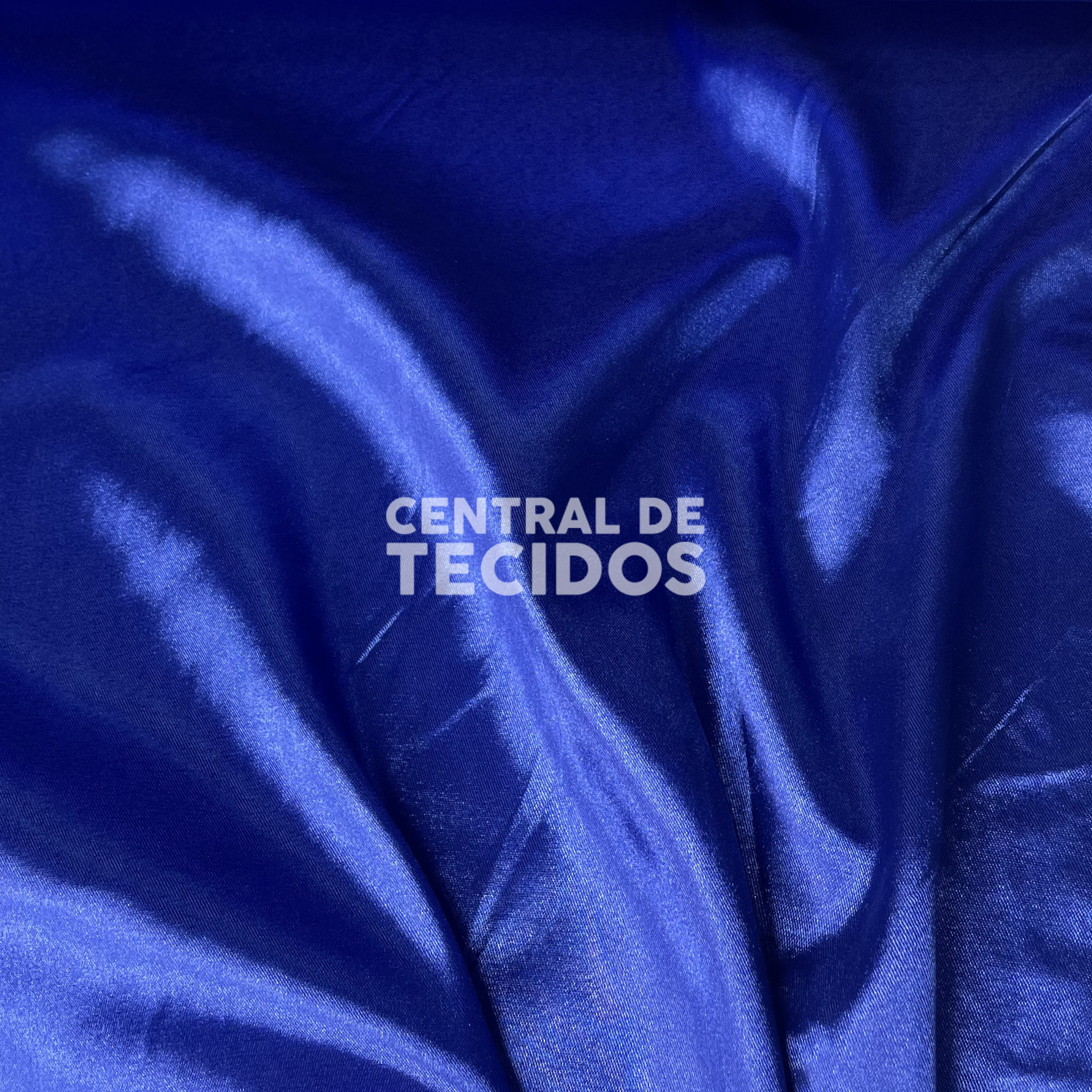 Cetim com Elastano Azul