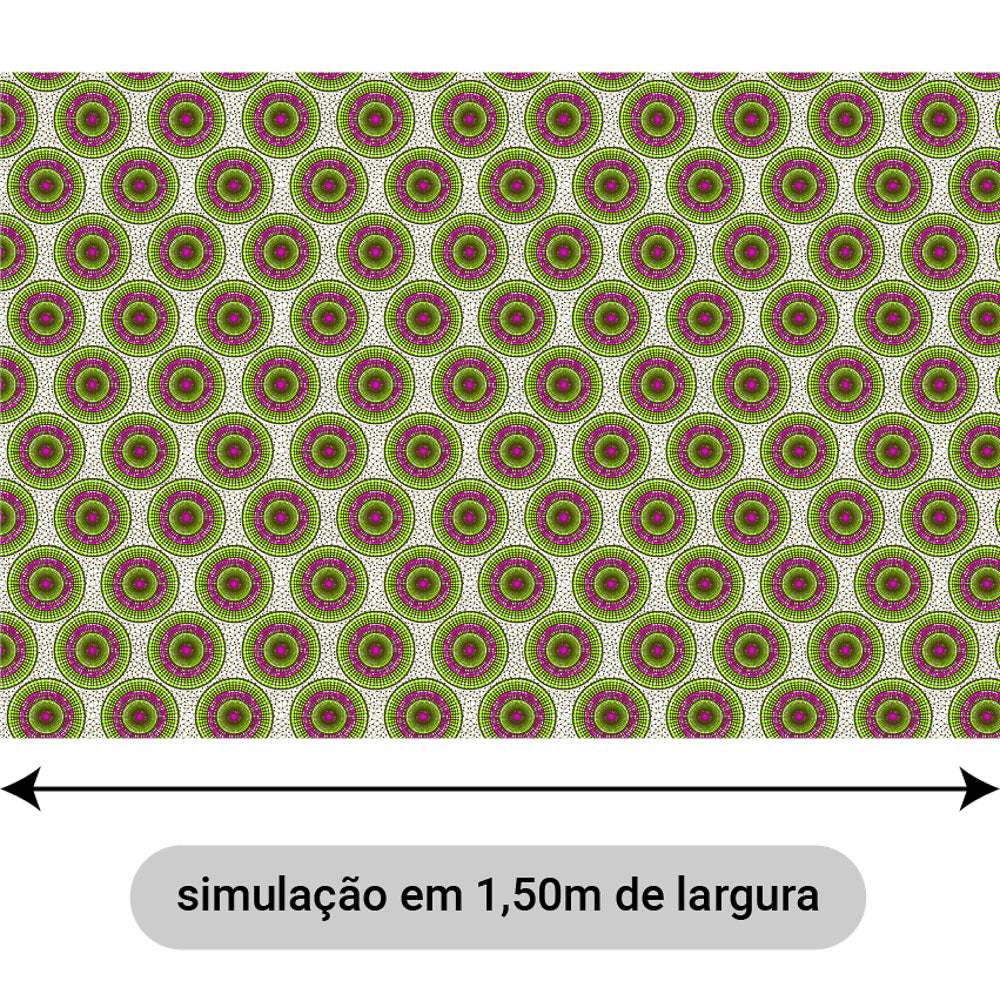 Oxford Digital Mosaico Órbita Roxo e Verde