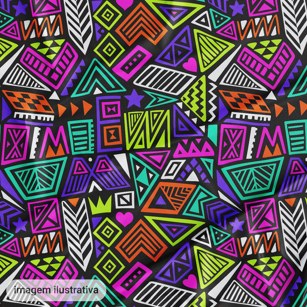 Oxford Digital Tribal Étnico Colorido