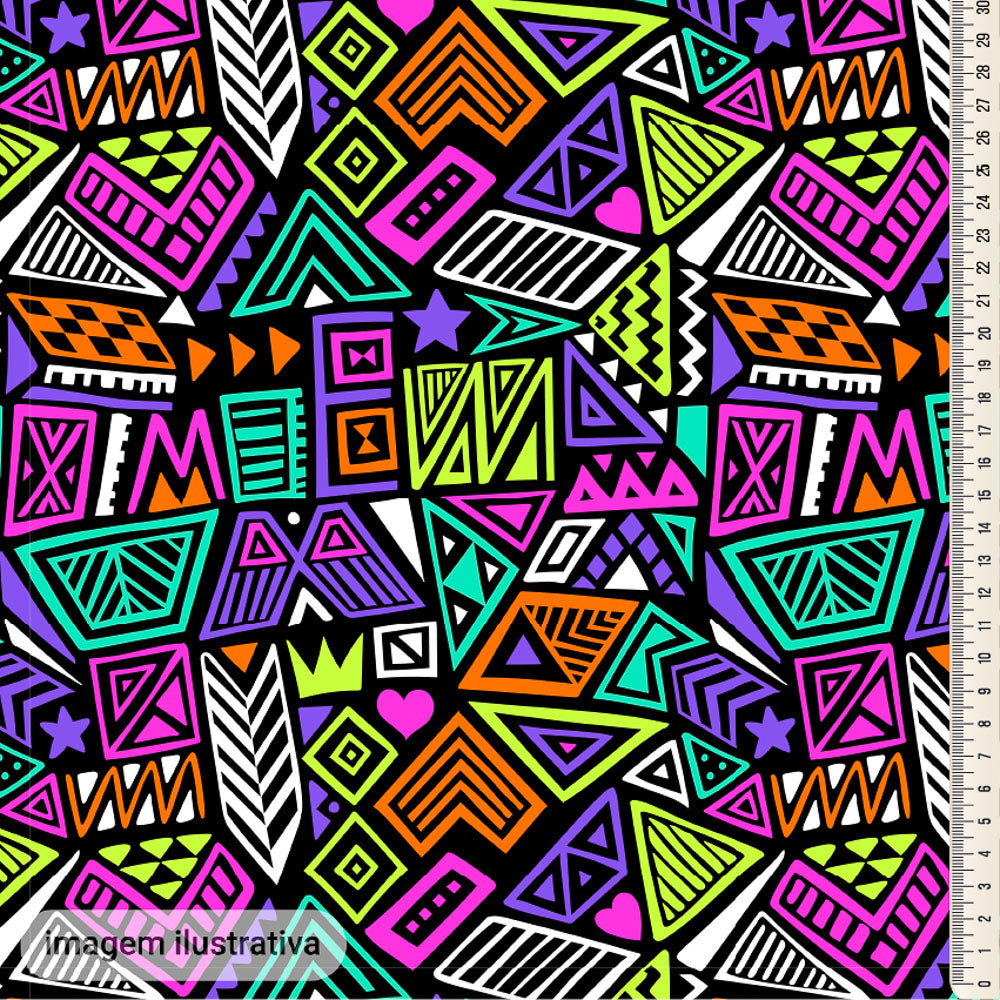 Oxford Digital Tribal Étnico Colorido