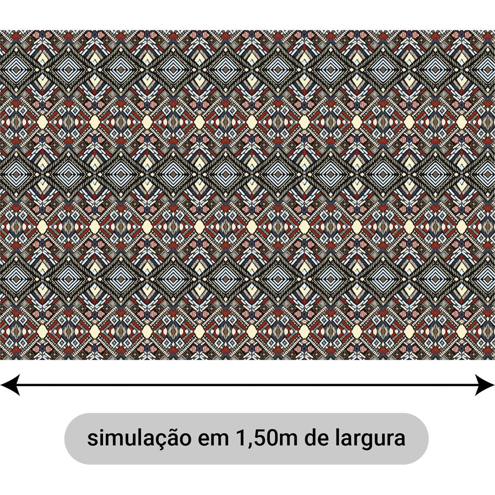 Oxford Digital Tribal Étnico Geométrico Terra