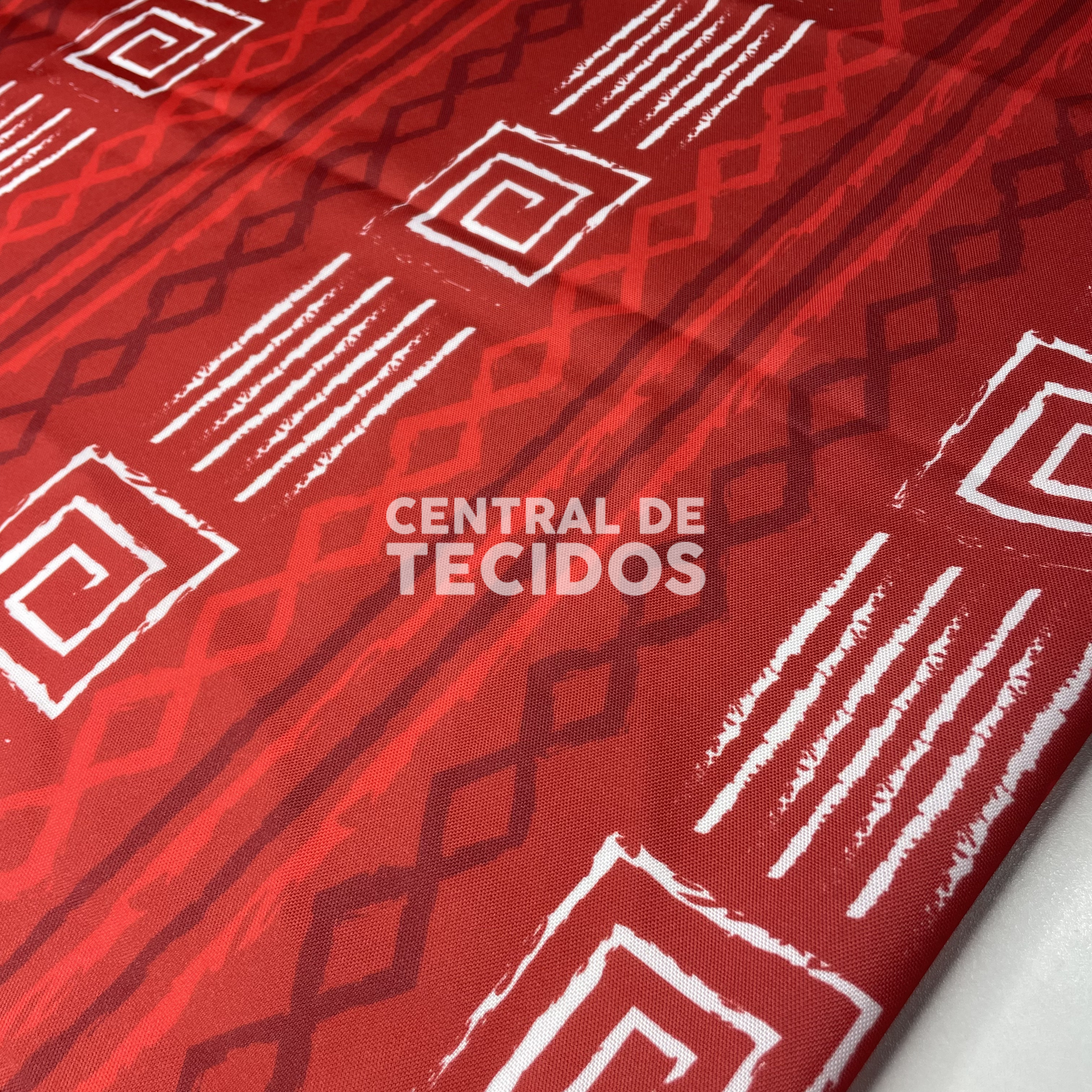 Oxford Digital Tribal Étnico Vermelho