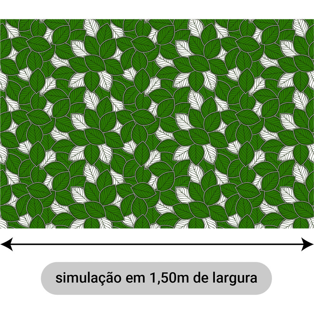 Oxford Orixás Folhas Verde e Branco