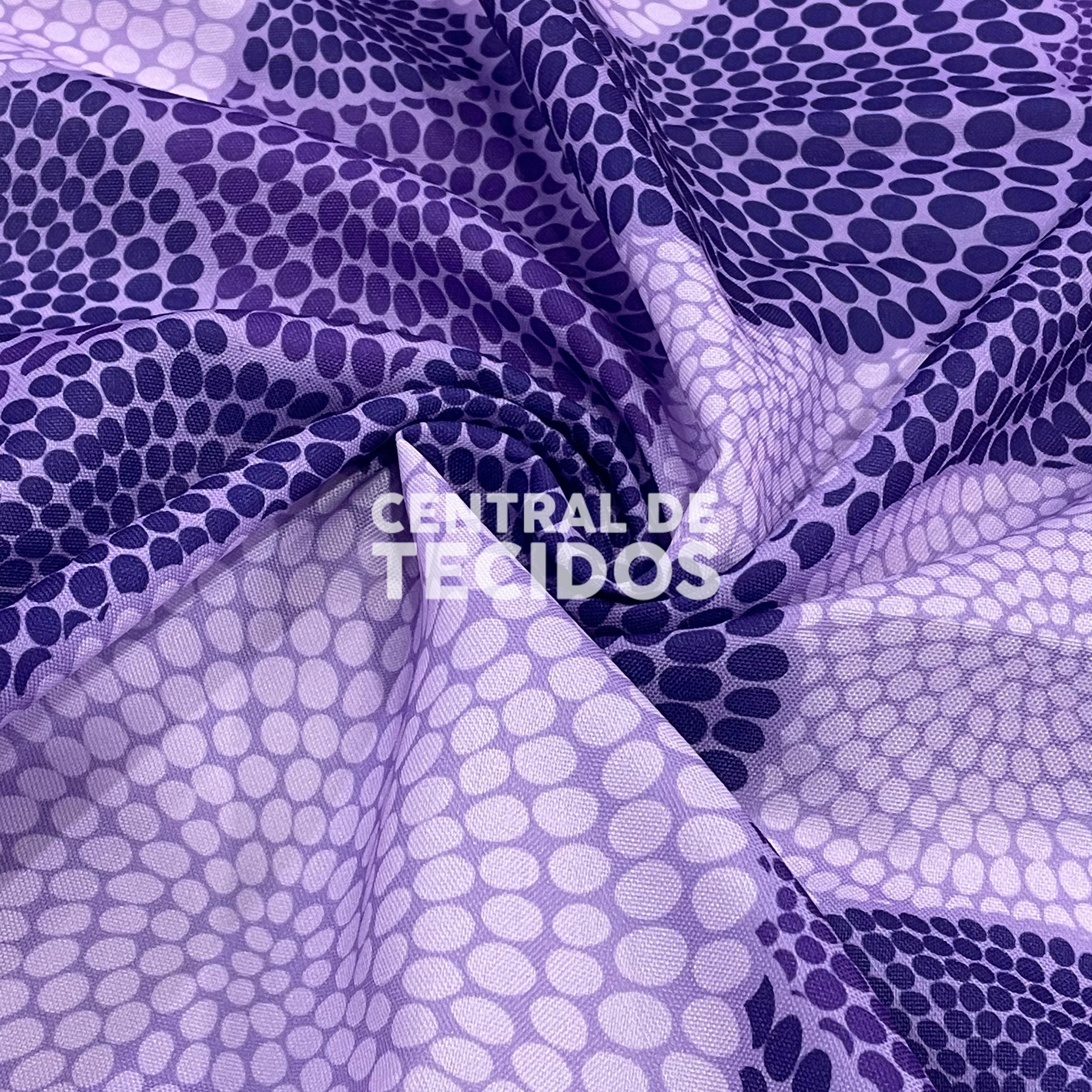 Oxford Digital Étnico Círculos Roxo