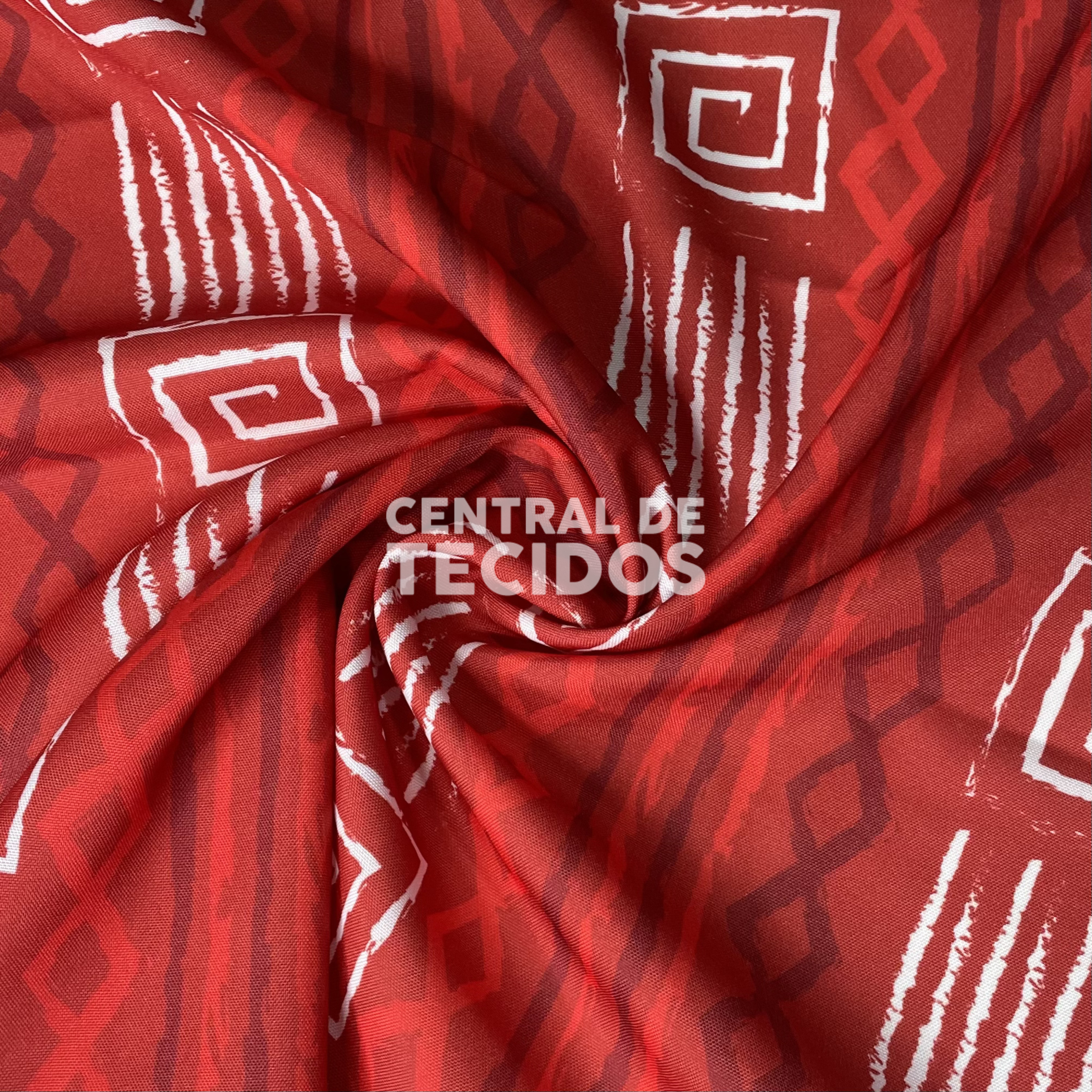 Oxford Digital Tribal Étnico Vermelho