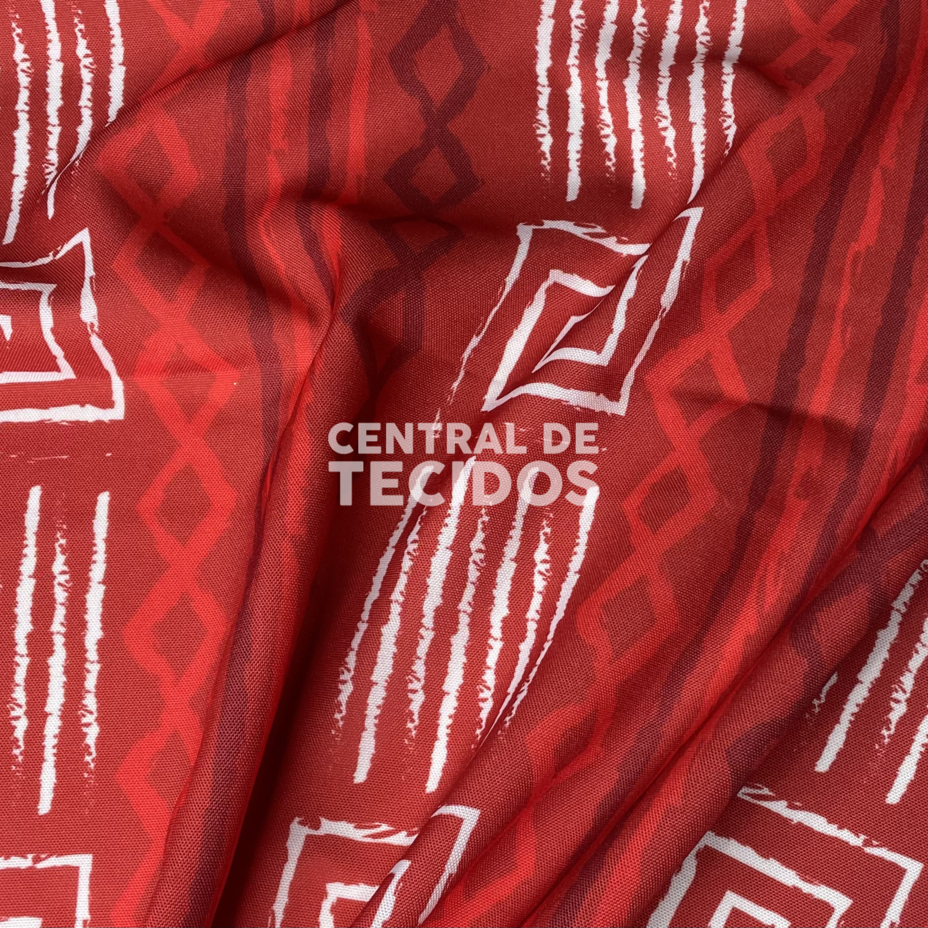 Oxford Digital Tribal Étnico Vermelho
