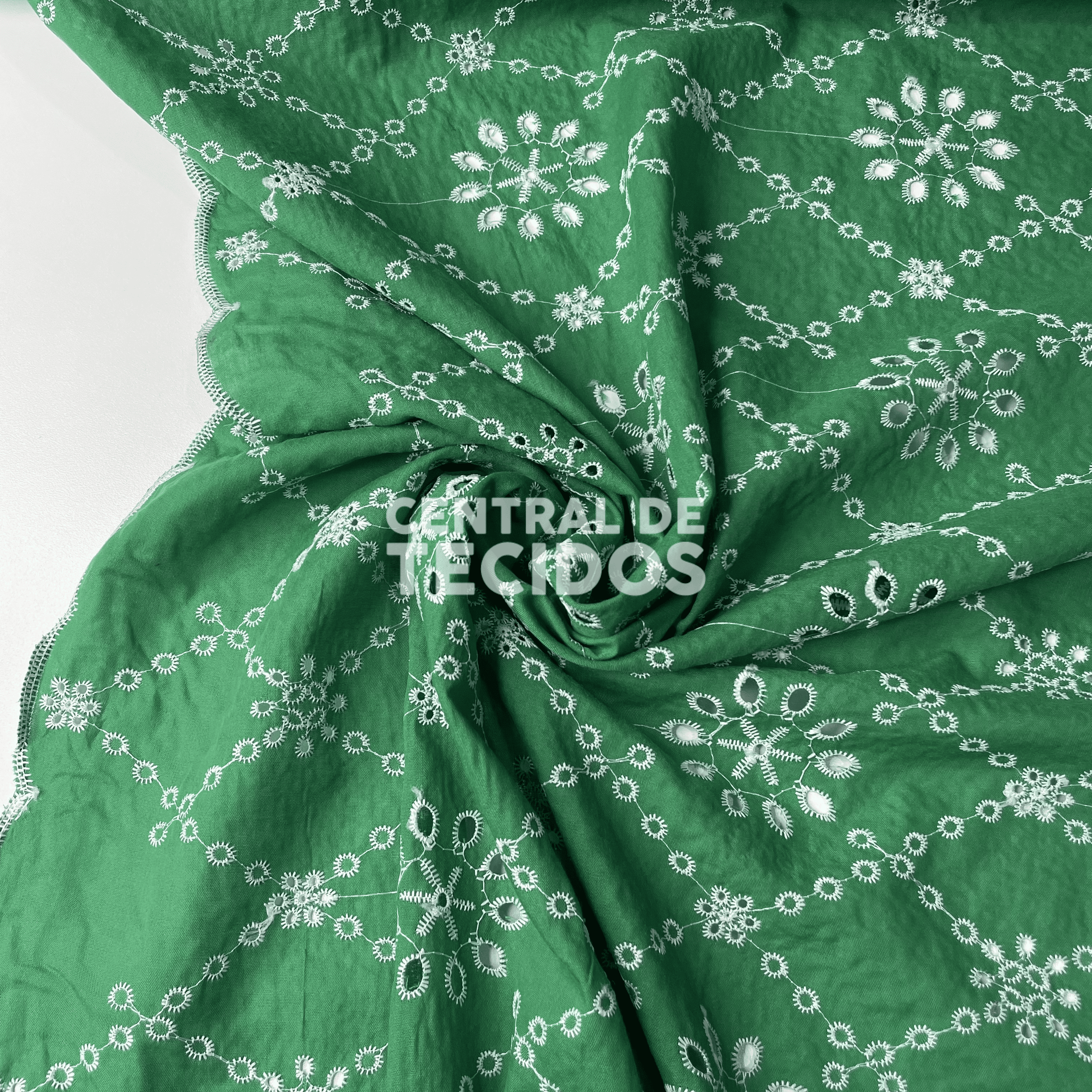 Laise Bordado Verde Floresta