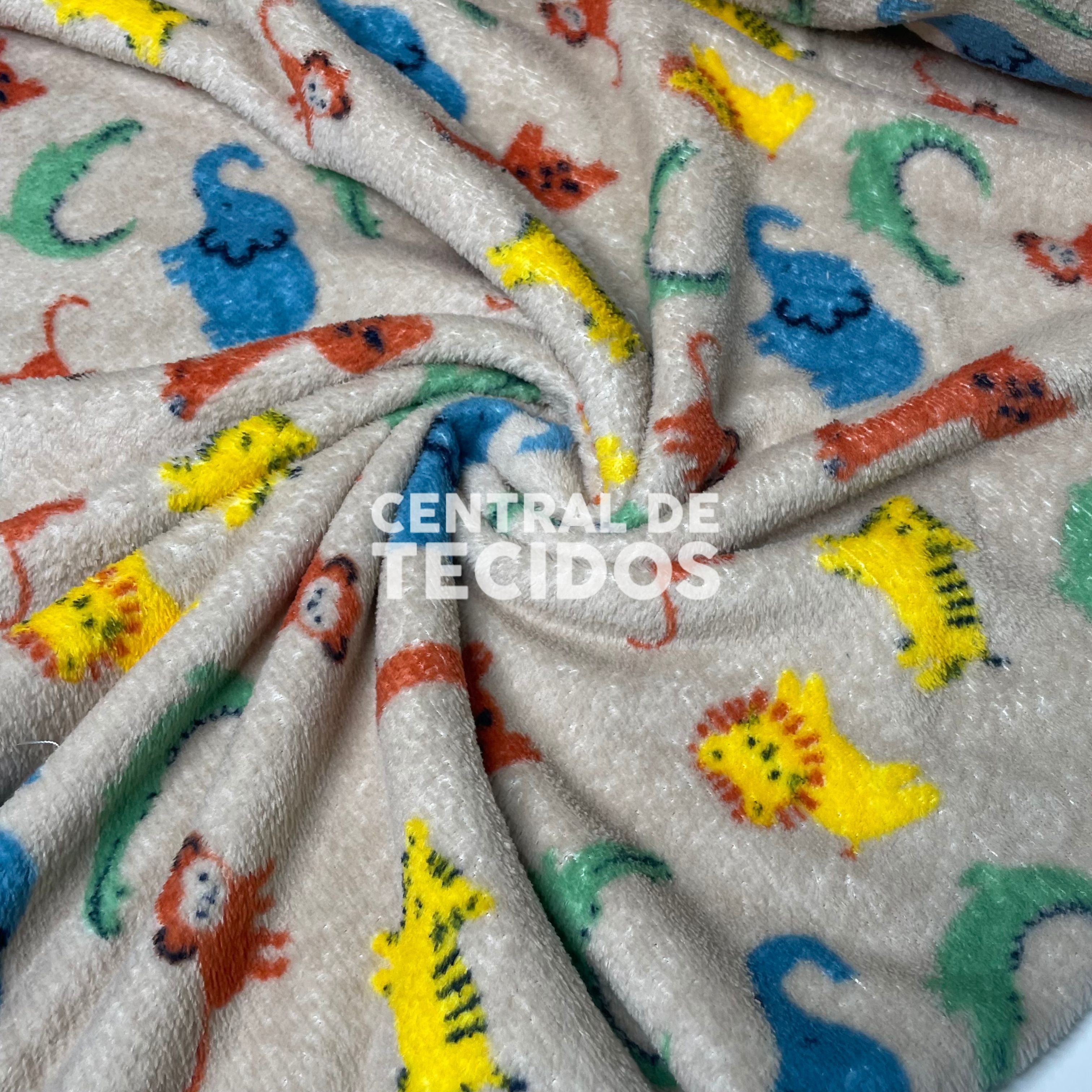 Fleece Bichinhos Bege