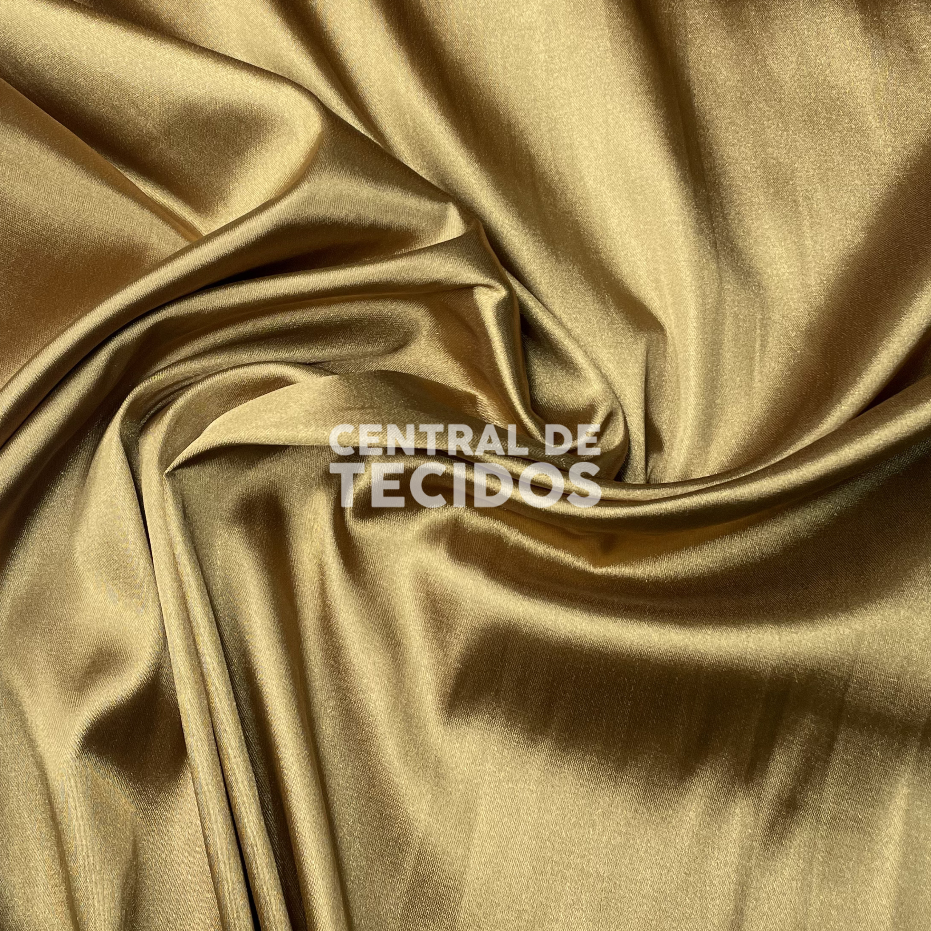 Cetim com Elastano Dourado