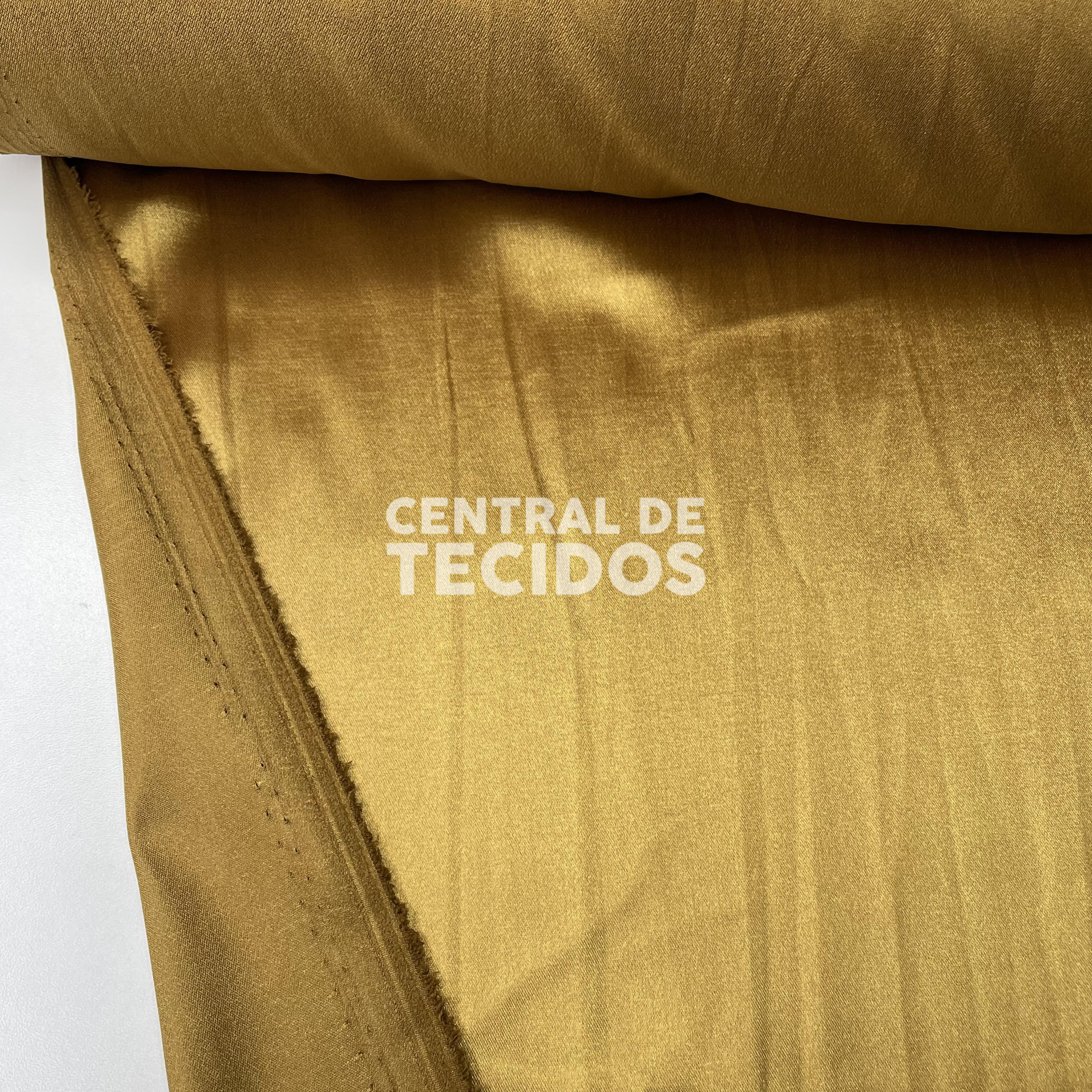 Cetim com Elastano Dourado
