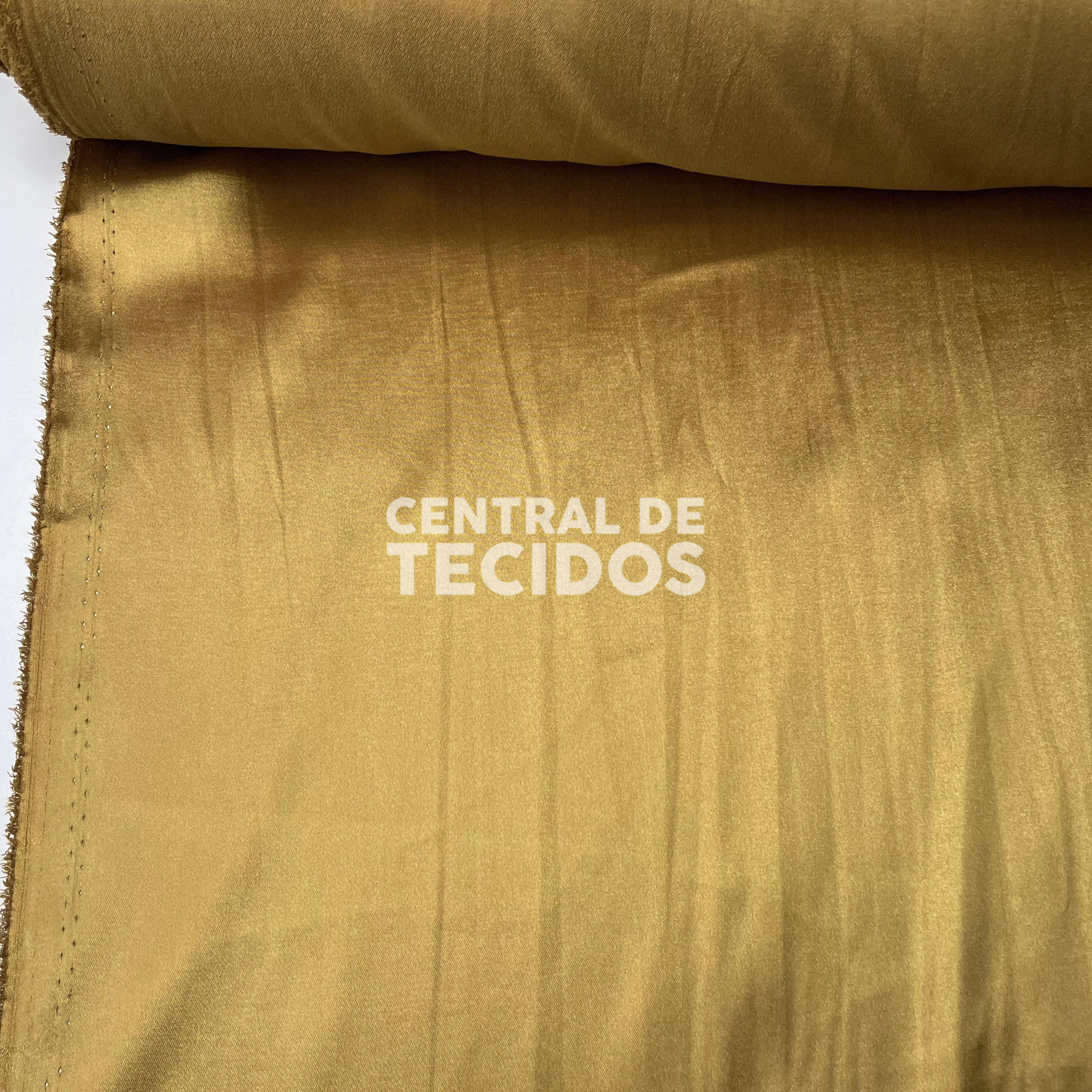 Cetim com Elastano Dourado