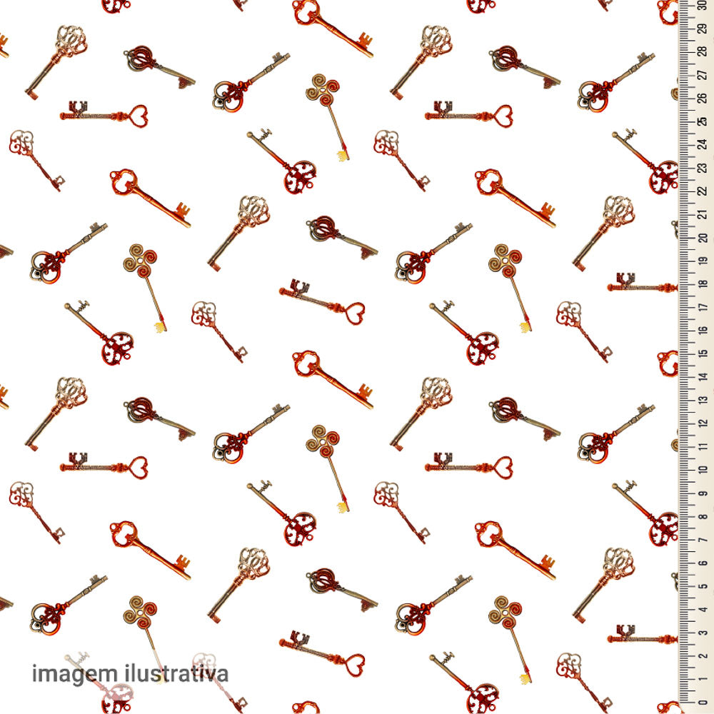 Oxford Digital Chaves Mista Fundo Branco