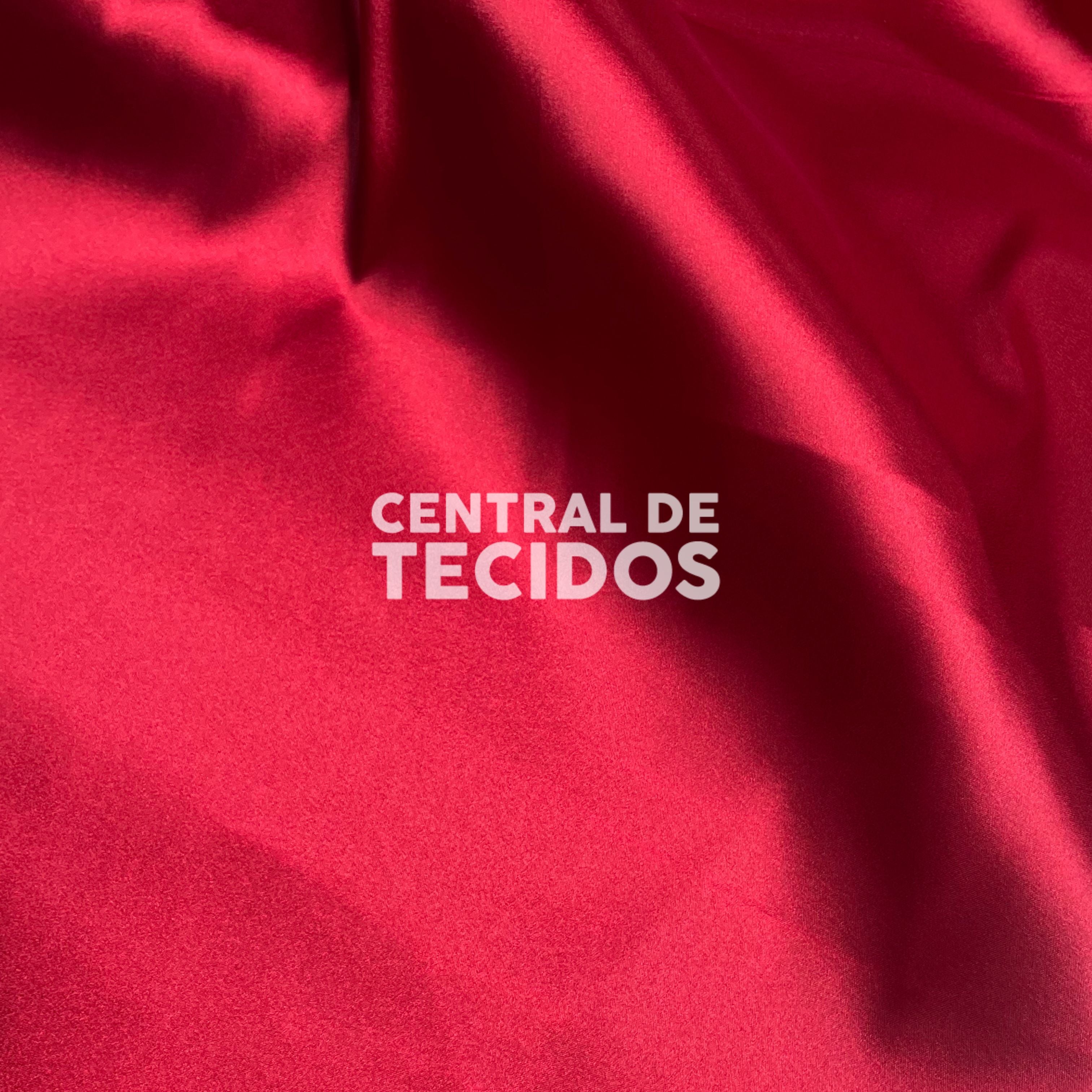 Cetim com Elastano Vermelho Rubi